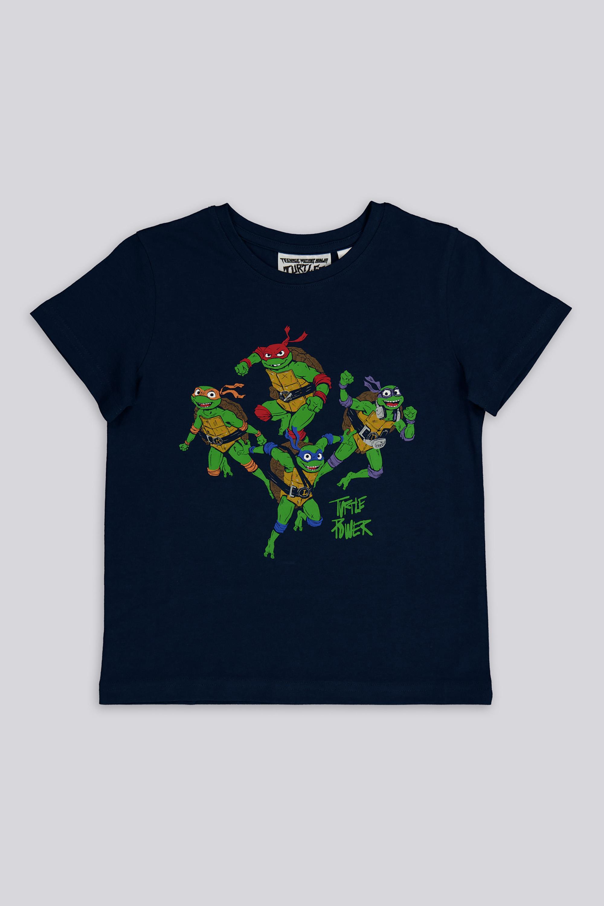 Camiseta Tortugas Ninja - Azul - Algodón Niño talla 4