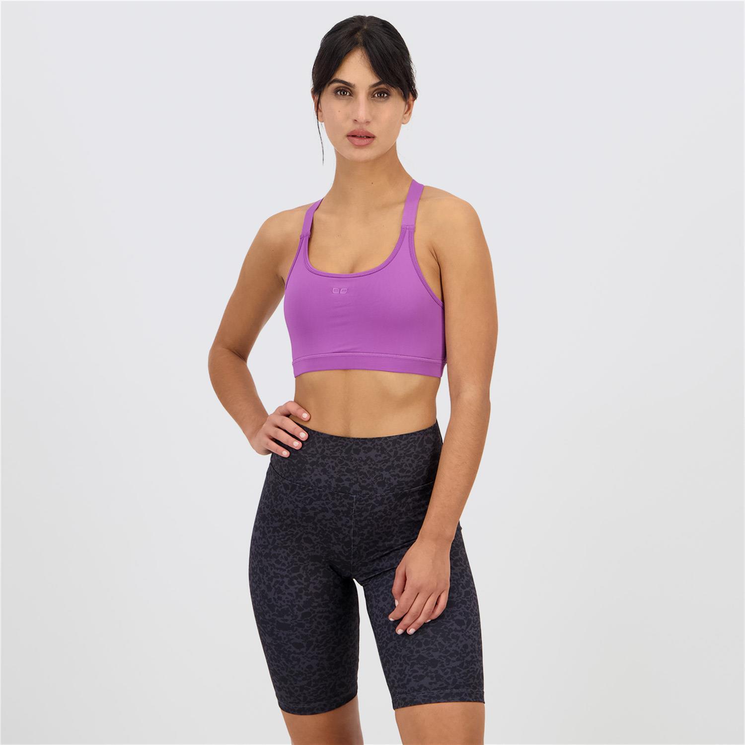 Top Doone - Morado - Sujetador Deportivo Cruzada talla M