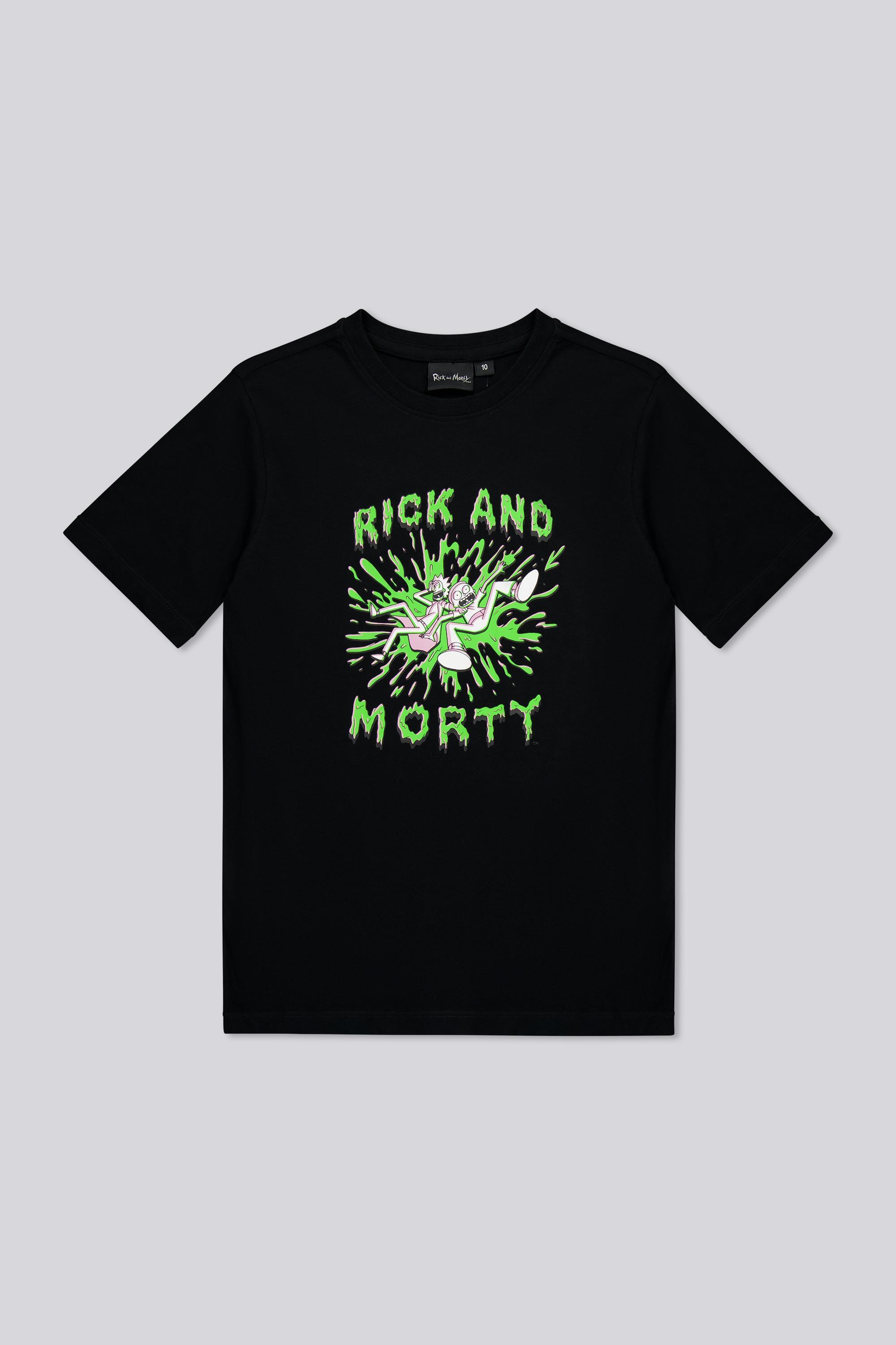Camiseta Rick And Morty - Negro - Algodón Niño