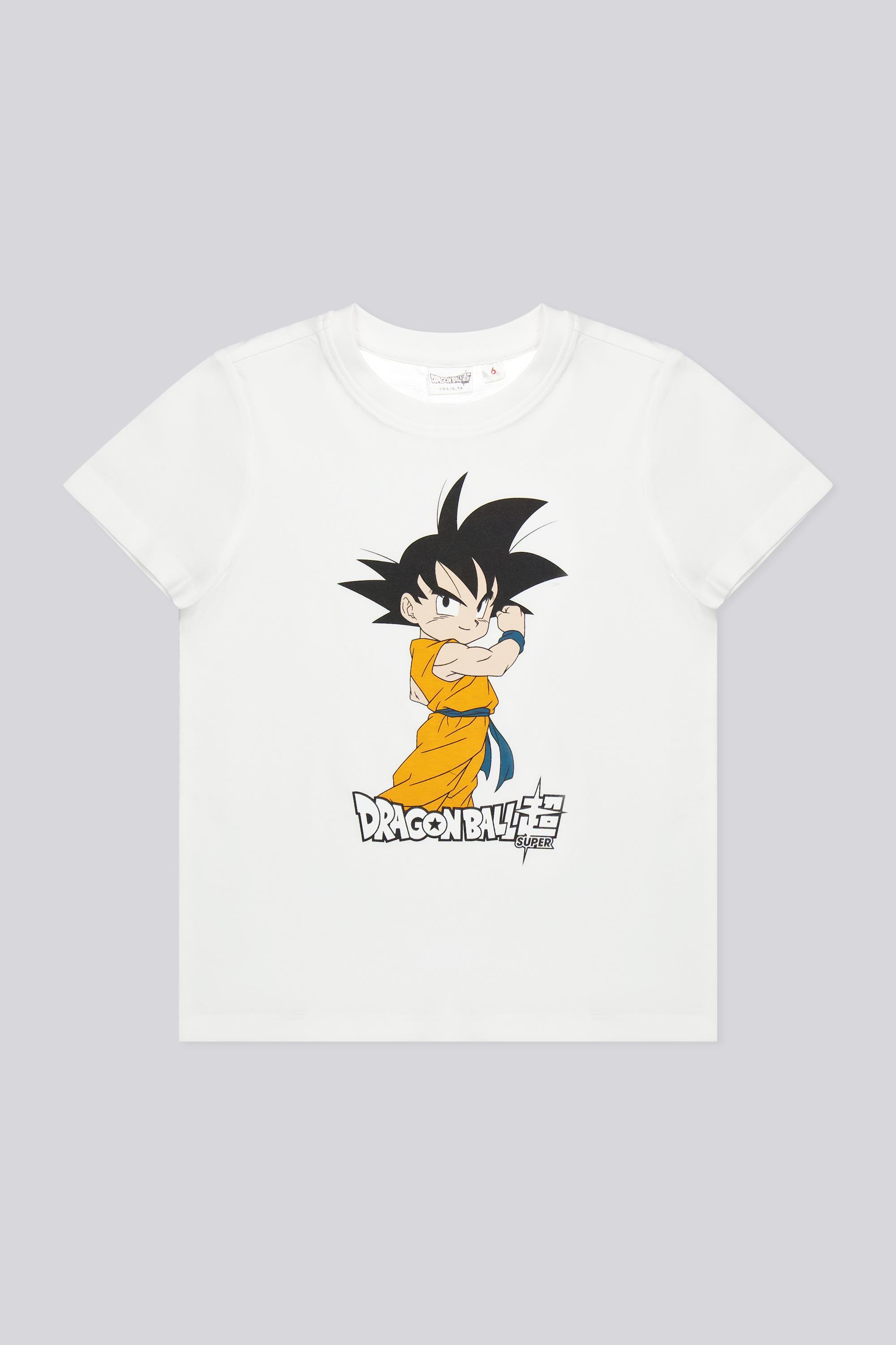 Camiseta Super Goku - Blanco - Niño Dragon Ball talla 2
