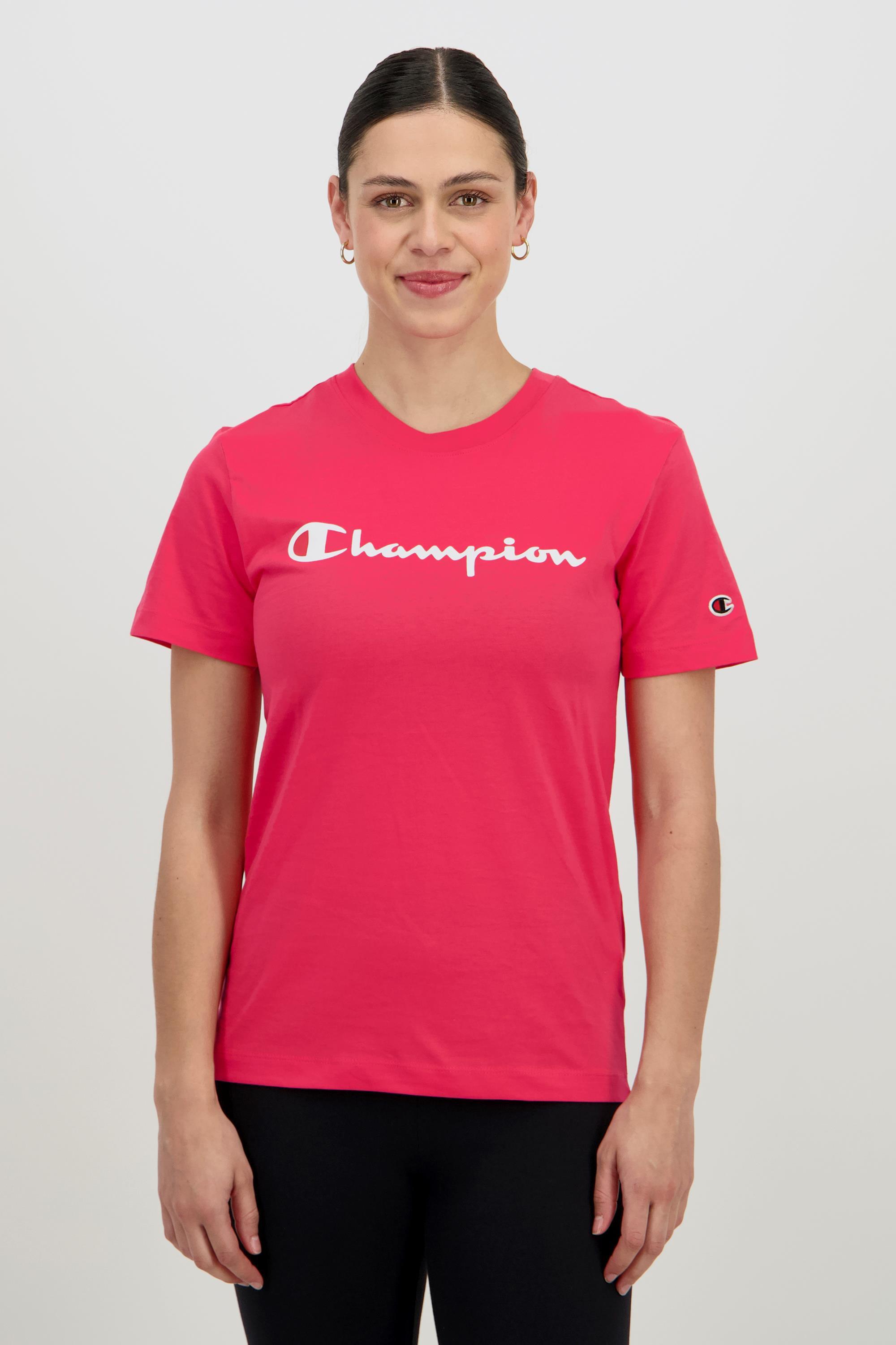 Camiseta Champion Fucsia Camiseta Manga Corta Mujer Sprinter