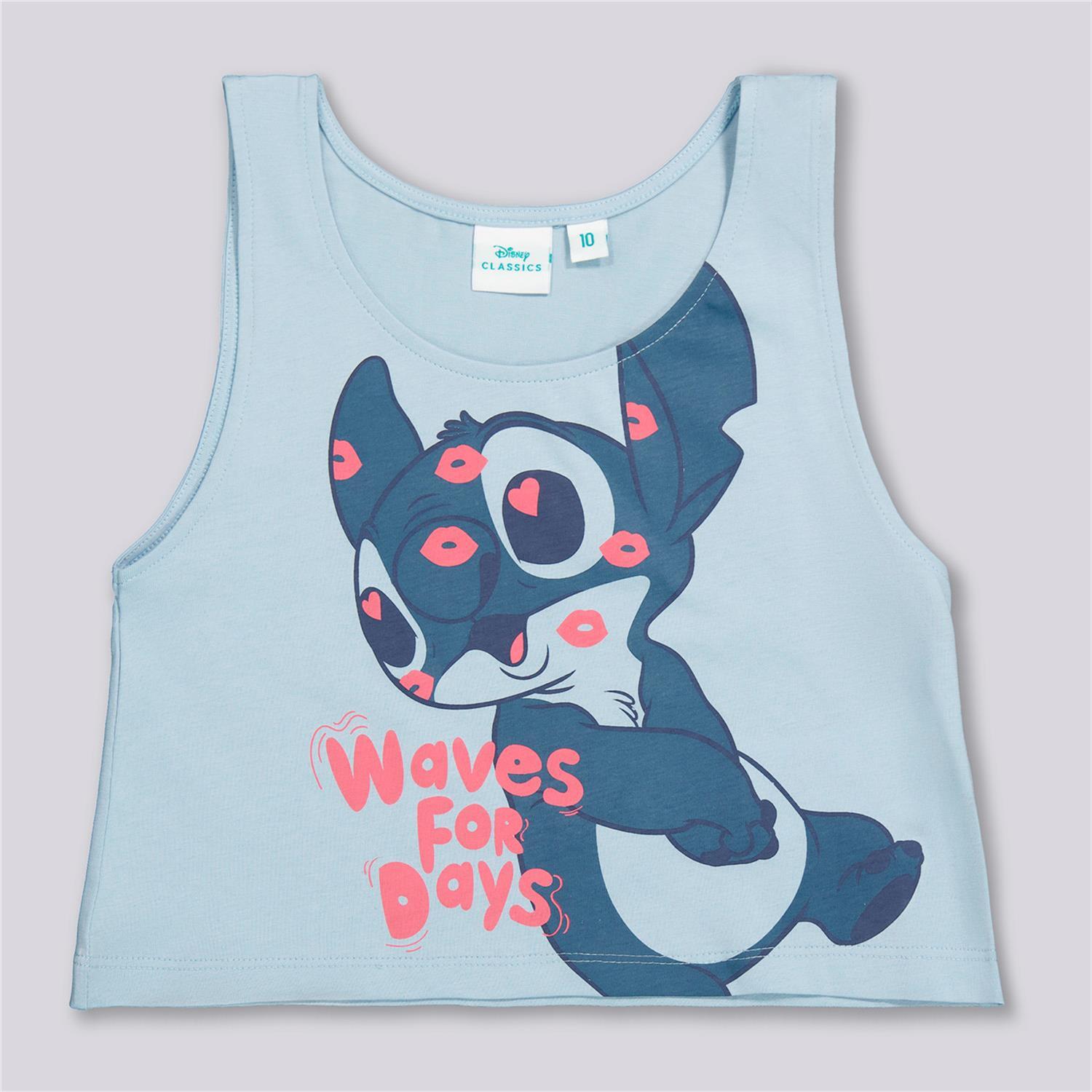 Camiseta Lilo & Stitch - Azul - Camiseta Niña Disney talla 10