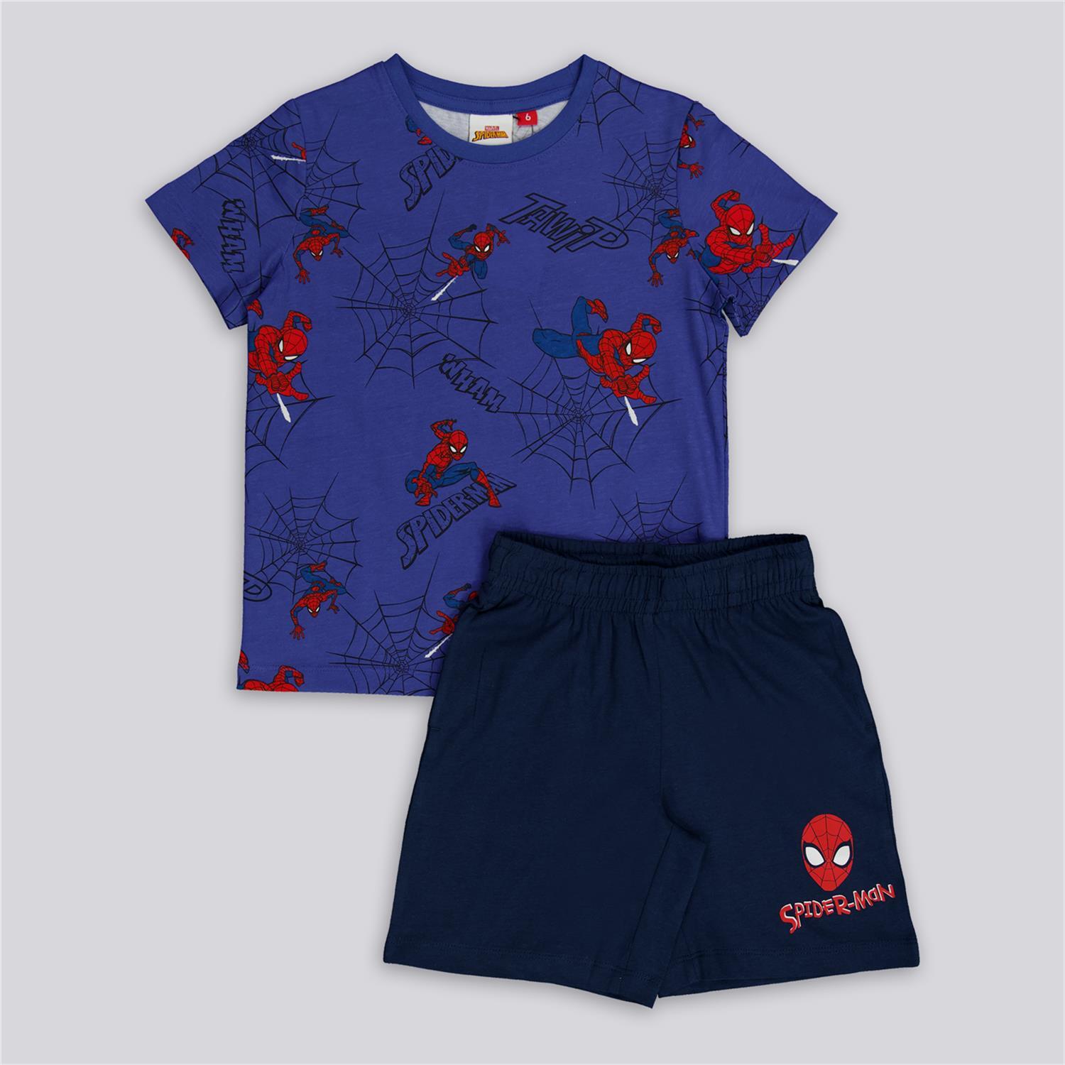 Conjunto Spiderman - Azul - Conjunto Niño Marvel talla 2