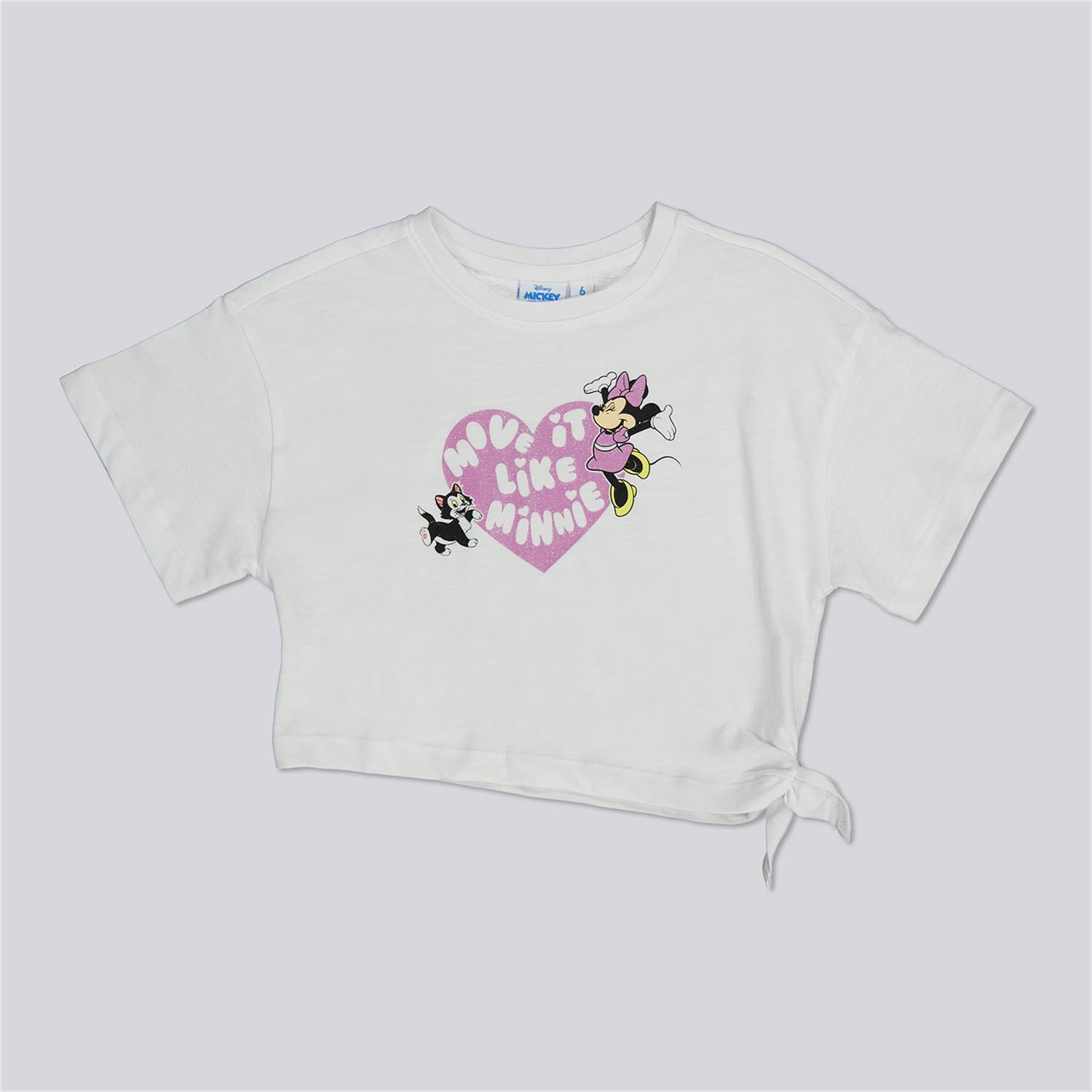 Camiseta Nudo Minnie - Blanco - Camiseta Niña Disney talla 2