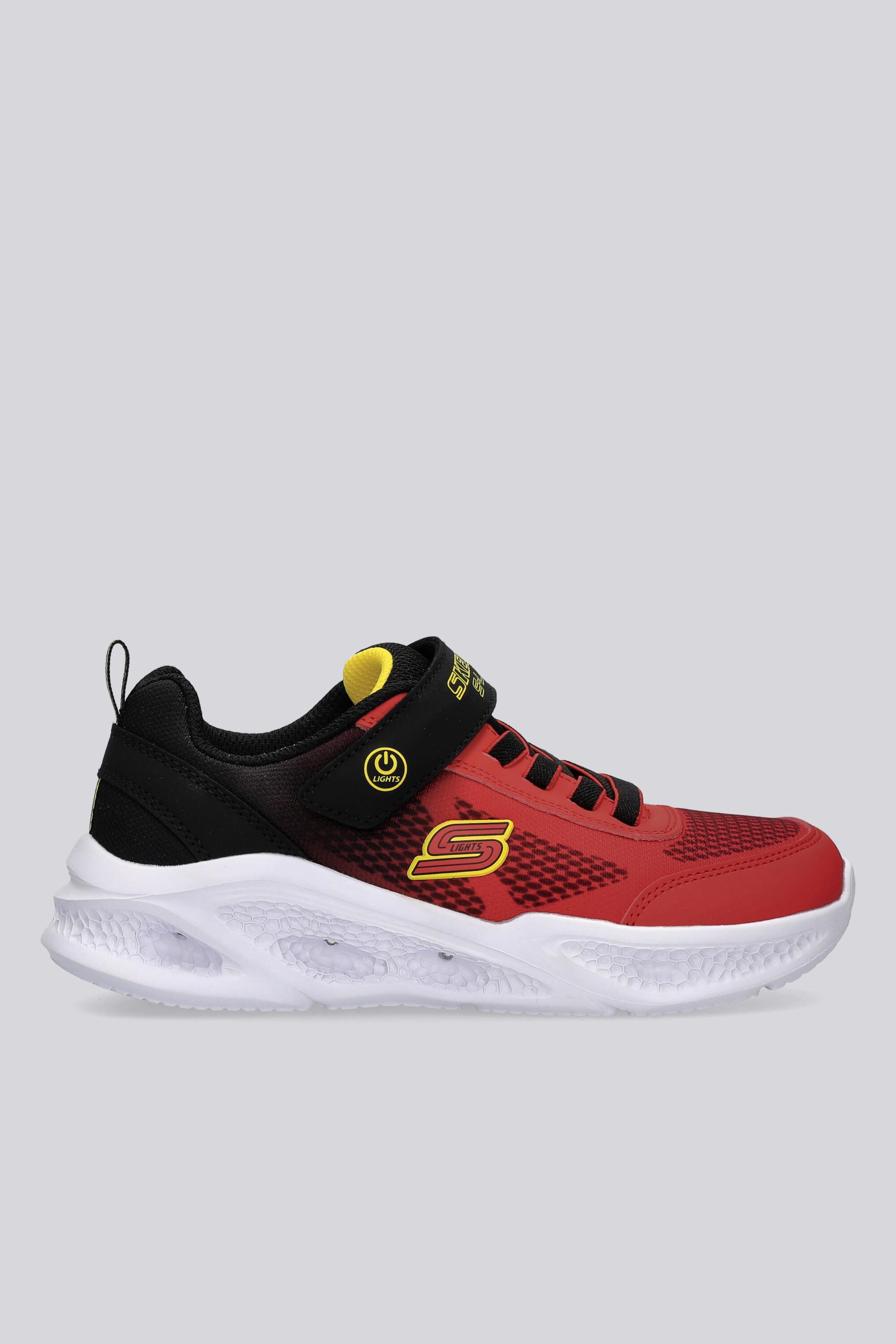 Skechers Meteor Lights - Rojo - Zapatillas Running Niño