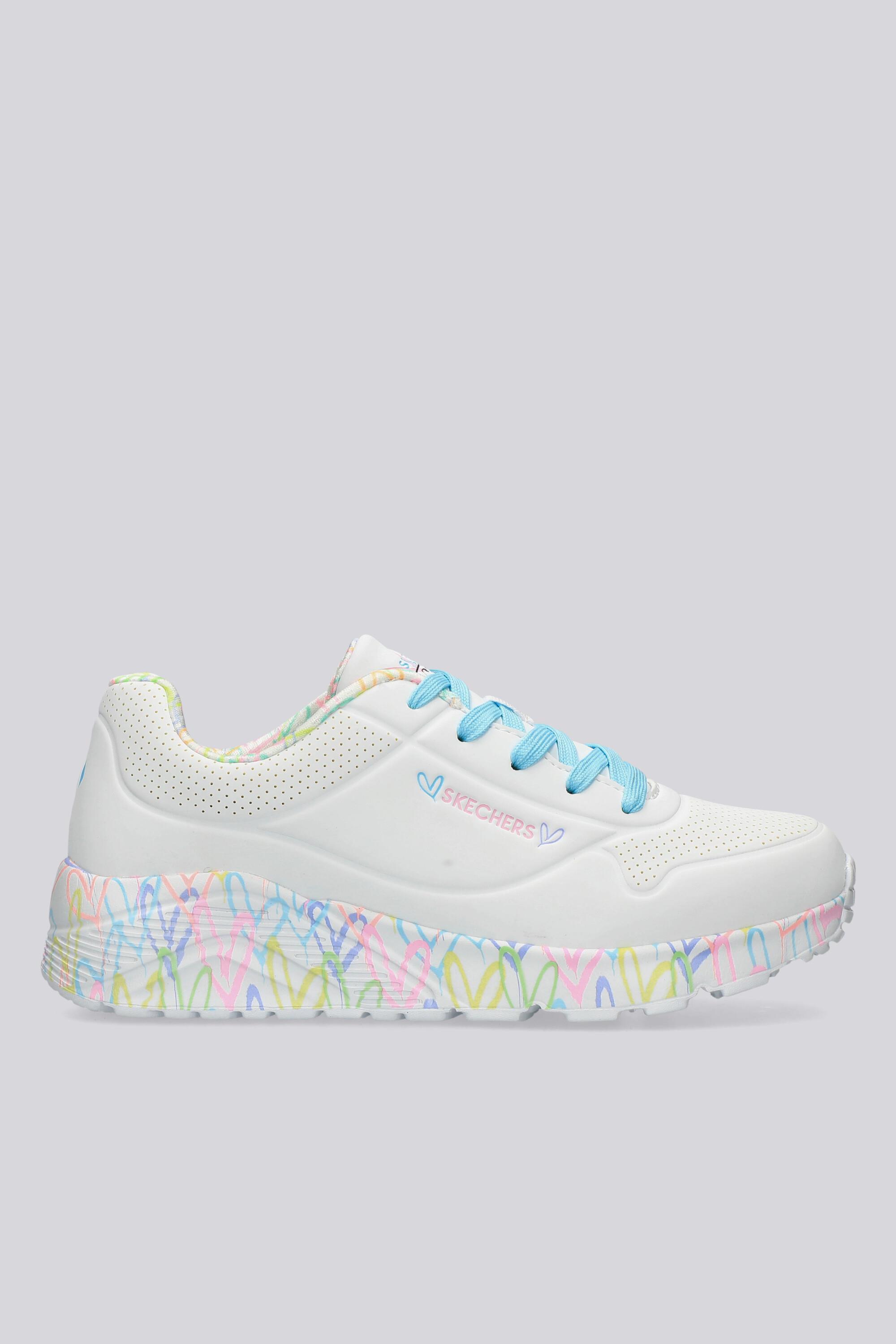 Skechers Uno Lite Lovely Luv - Blanco - Zapatillas Niña MKP