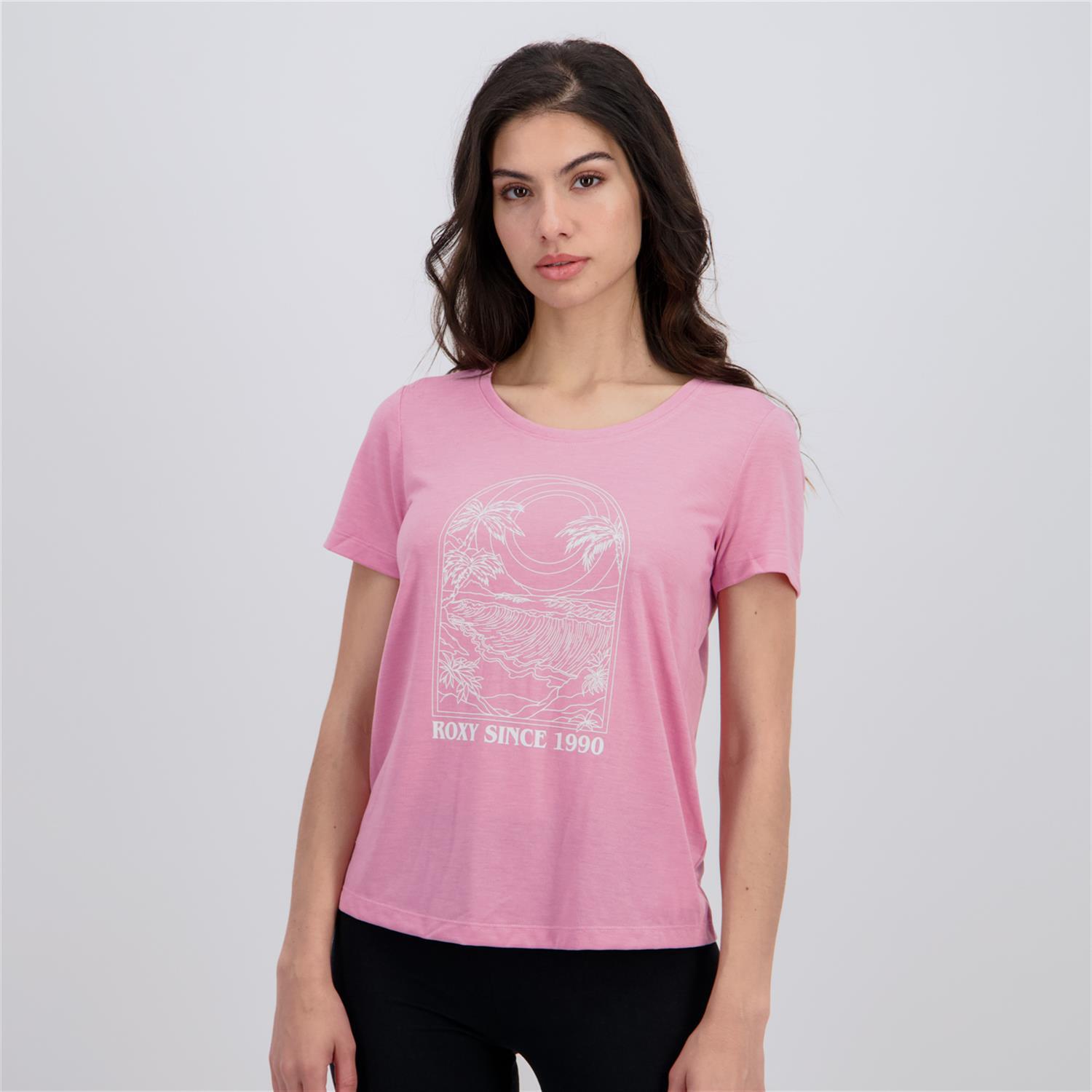 Roxy Surf Classic - Rosa - Camiseta Mujer talla S