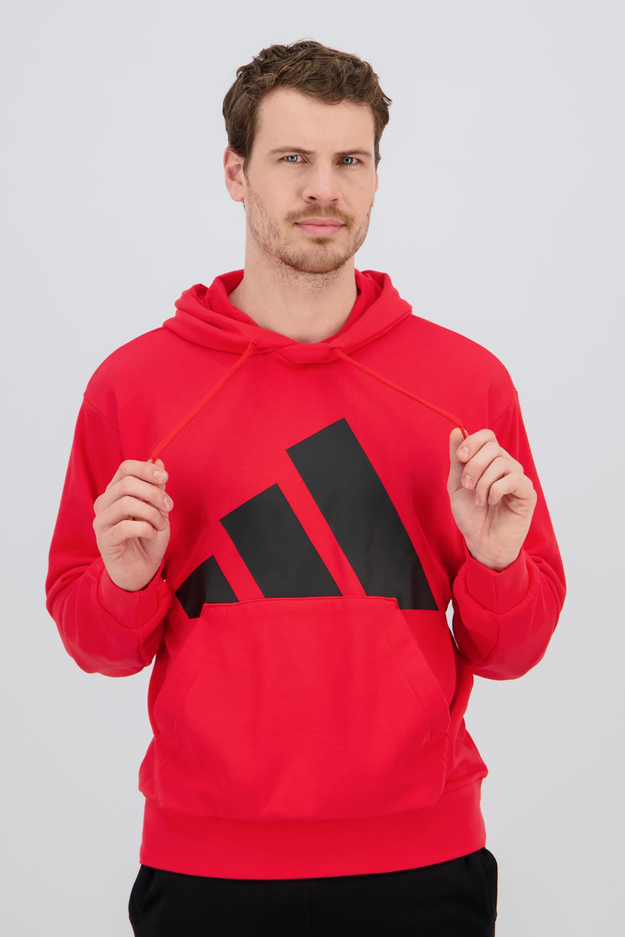 hoodie sudaderas adidas rojas adidas Big Logo Rojo Sudadera Capucha Hombre Sprinter MKP