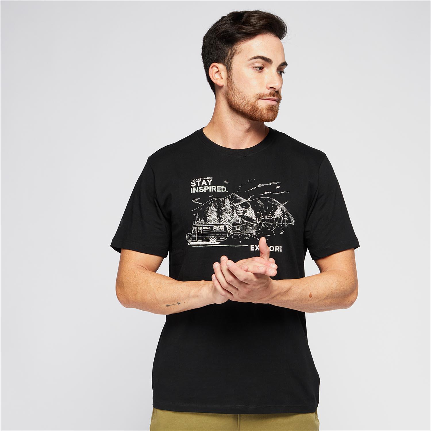 Camiseta Boriken - Negro - Camiseta Algodón Hombre talla L