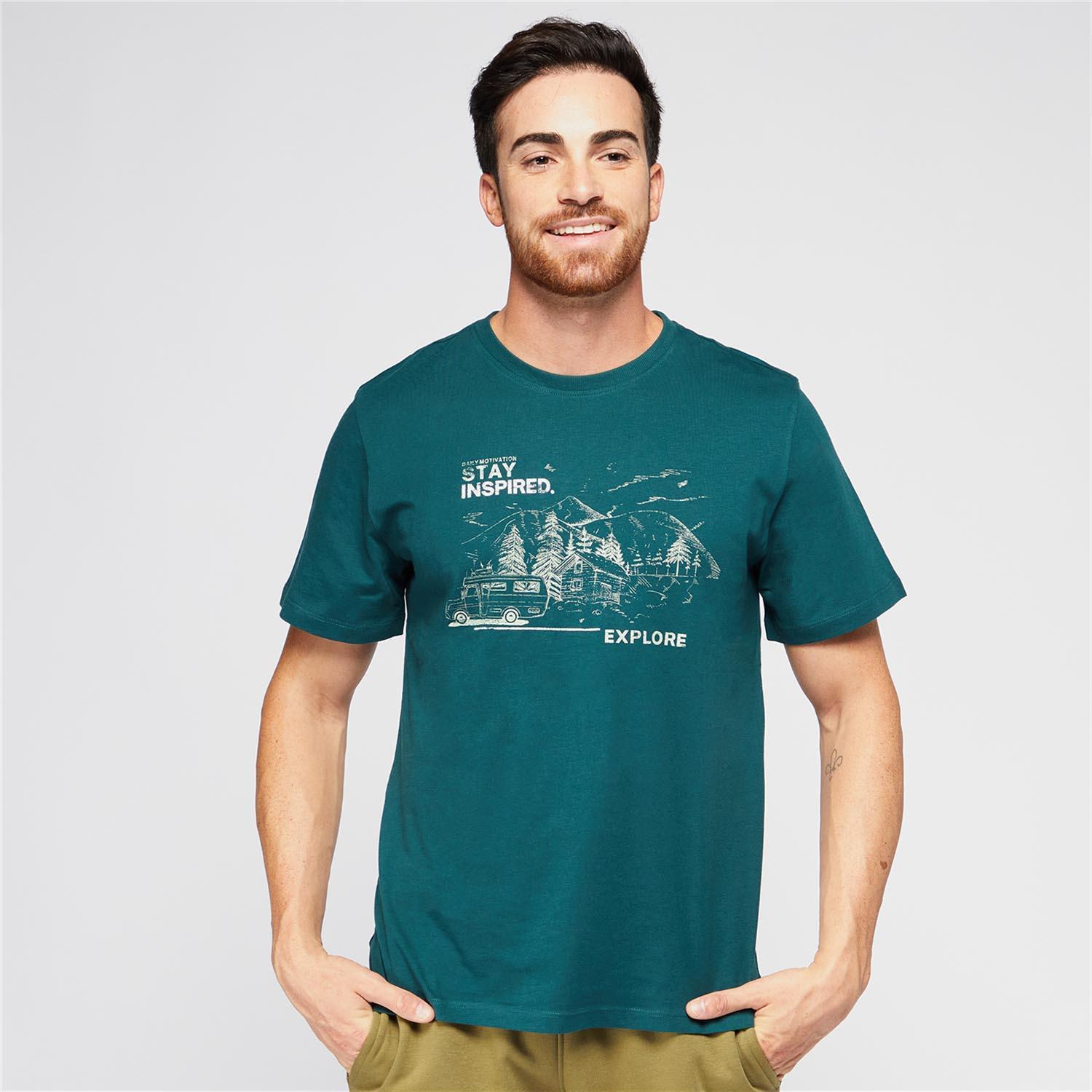 Camiseta Boriken - Verde - Camiseta Algodón Hombre talla L