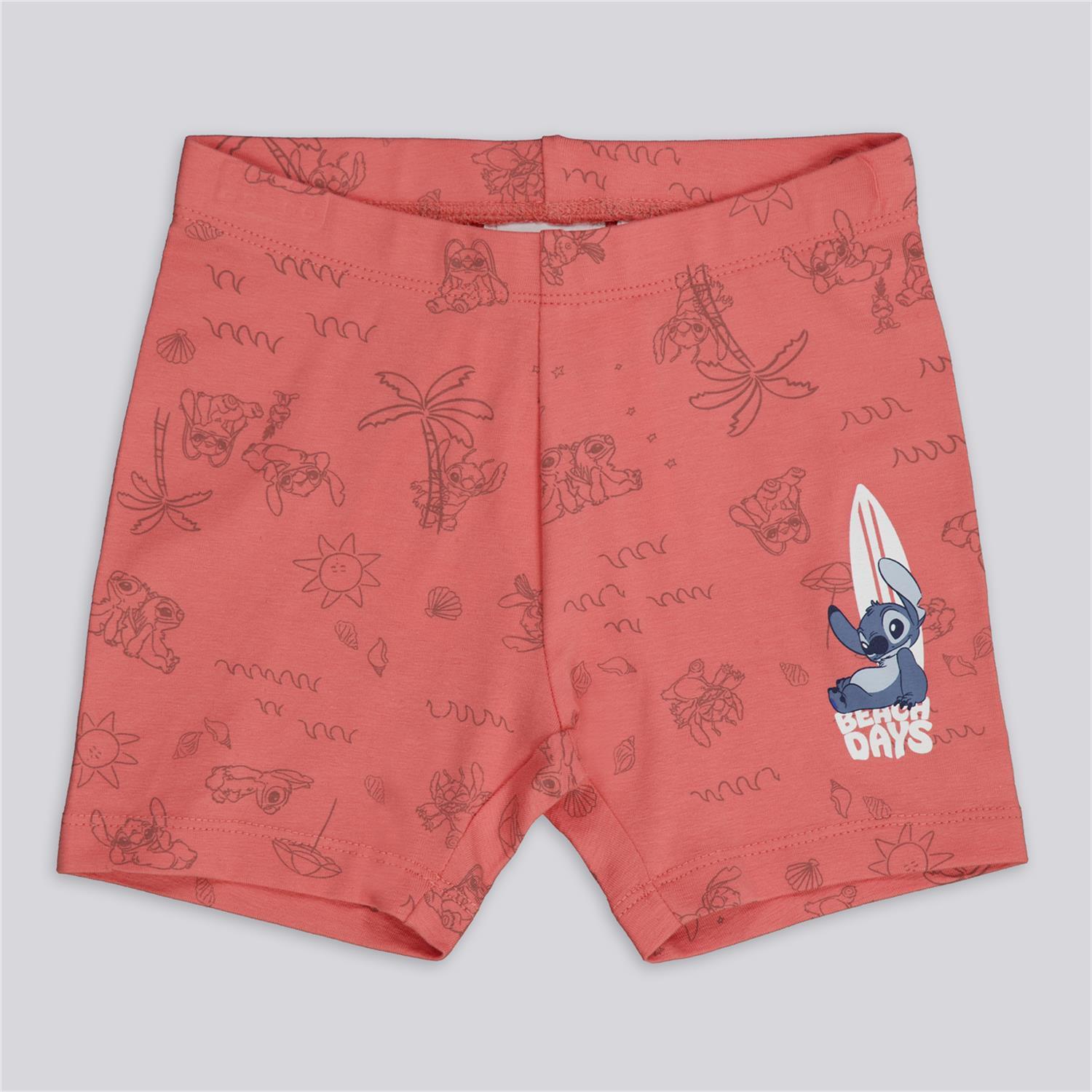 Mallas Ciclista Stitch - Coral - Leggings Niña talla 2
