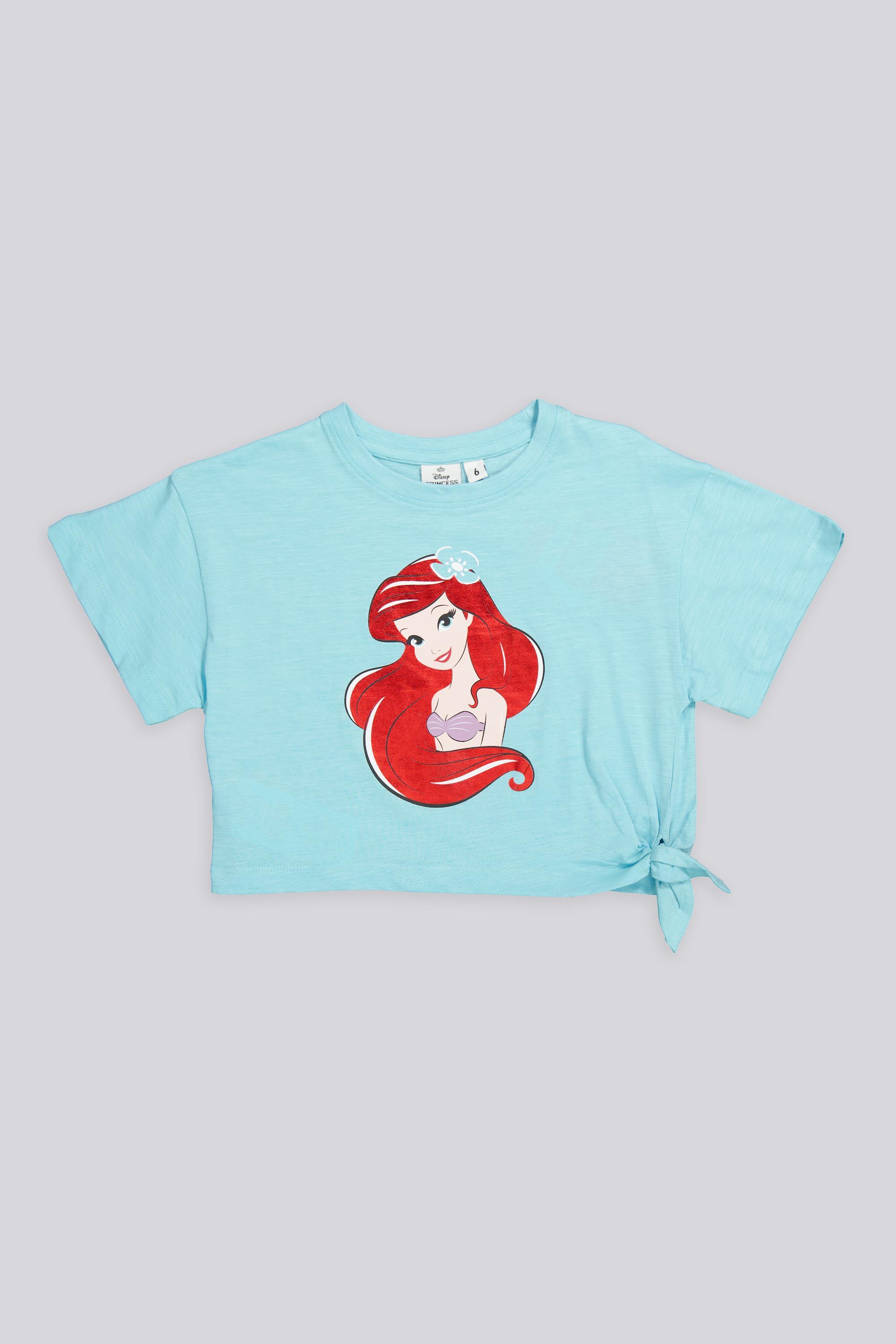 Camiseta Nudo Ariel - Azul - Camiseta Niña Princesas talla 4