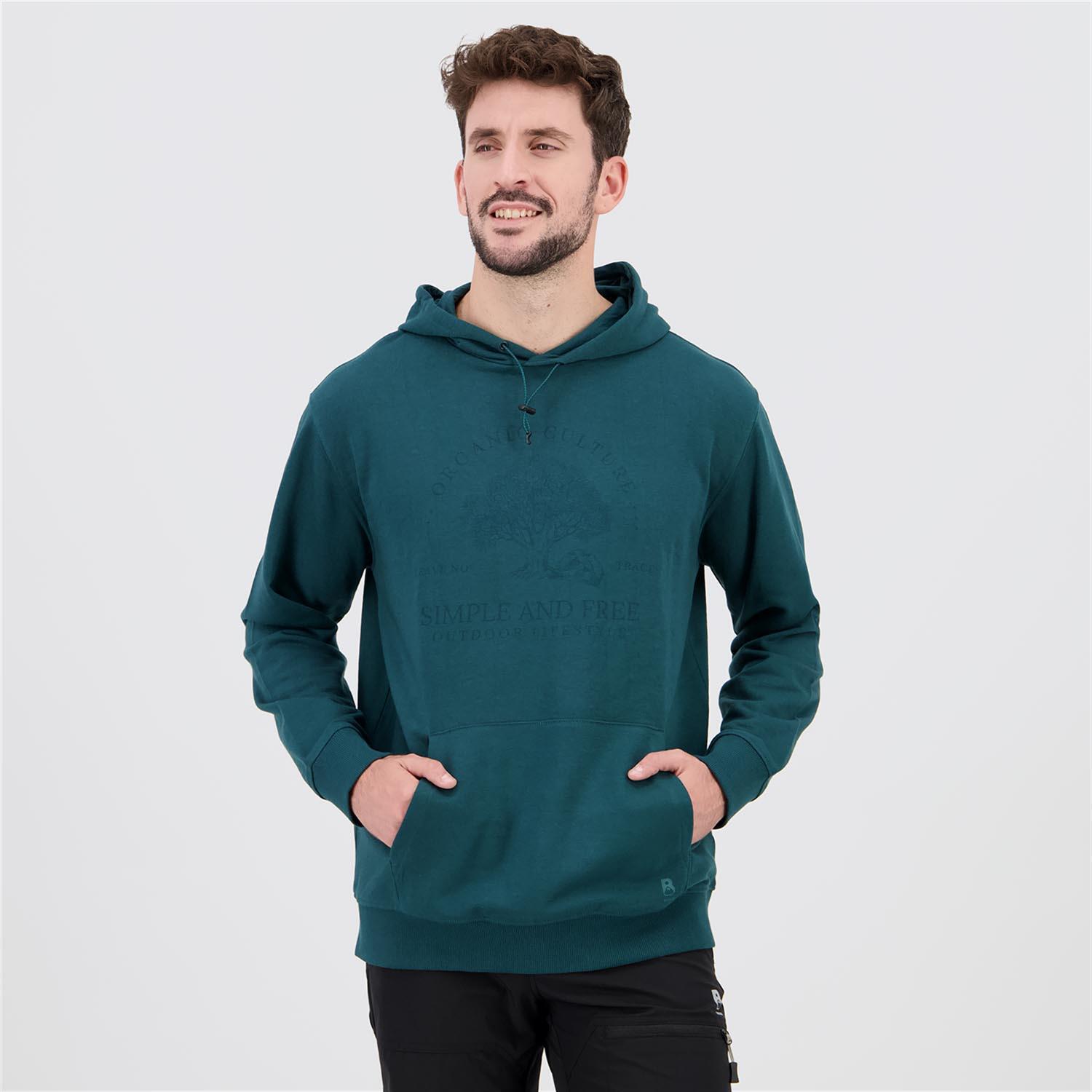 Sudadera Boriken - Verde - Sudadera Capucha Hombre talla L
