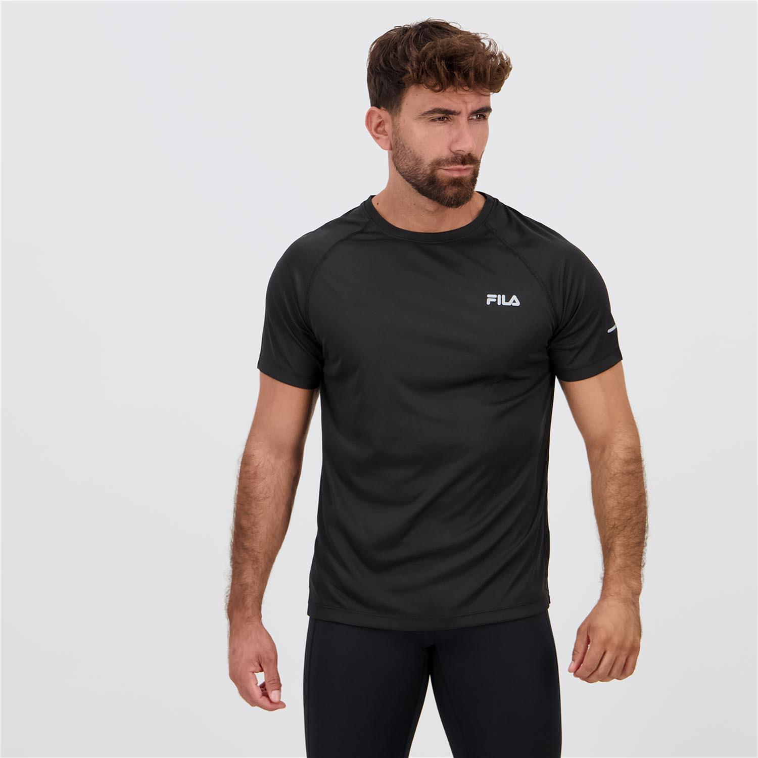 Fila Drytec - Negro - Camiseta Running Hombre talla S