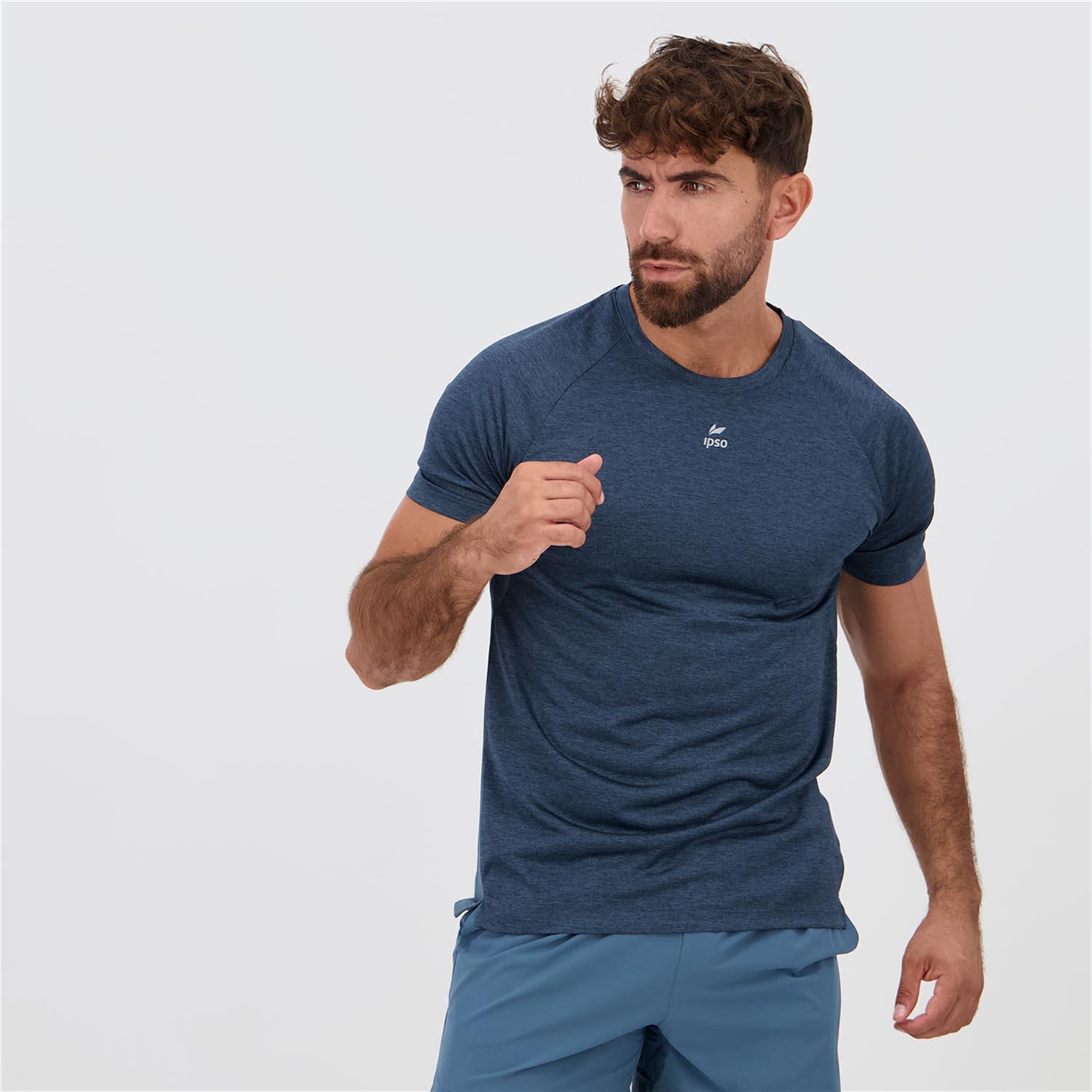 Ipso Combi Drytec - Denim - Camiseta Running Hombre talla M