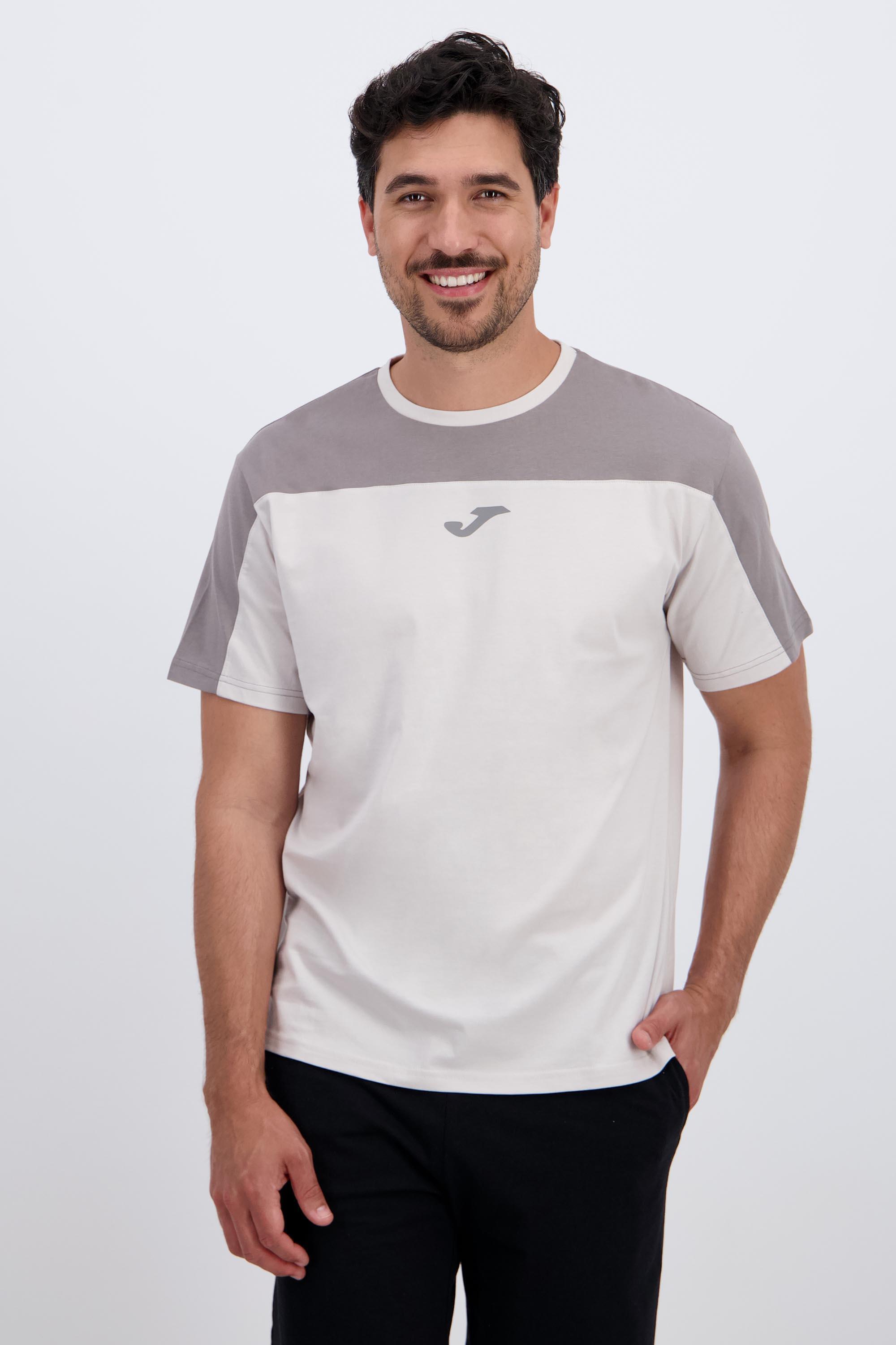 Bloques - Gris - Camiseta Algodón Hombre talla