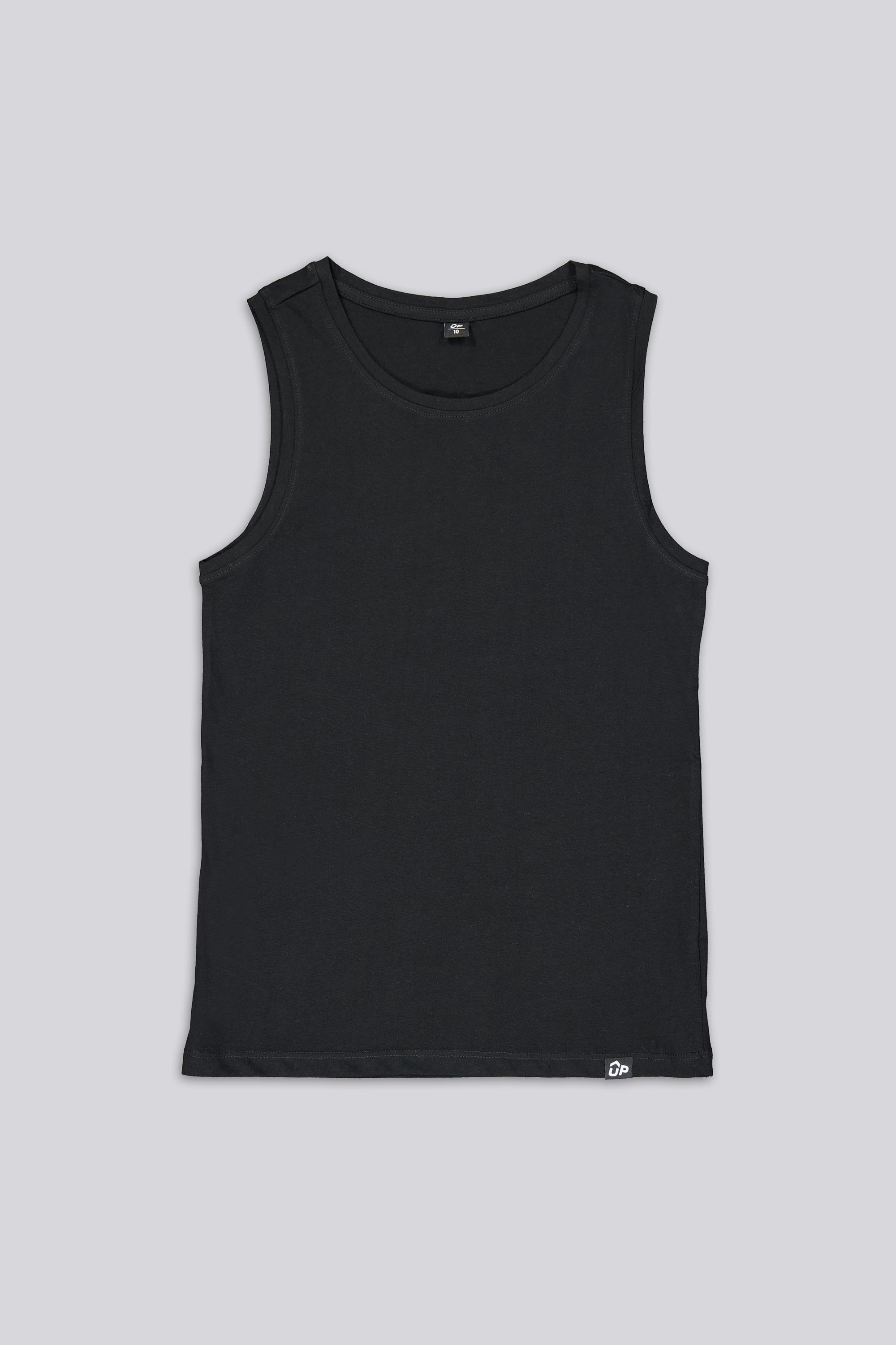 Camiseta Tirantes Up - Negro - Algodón Niño