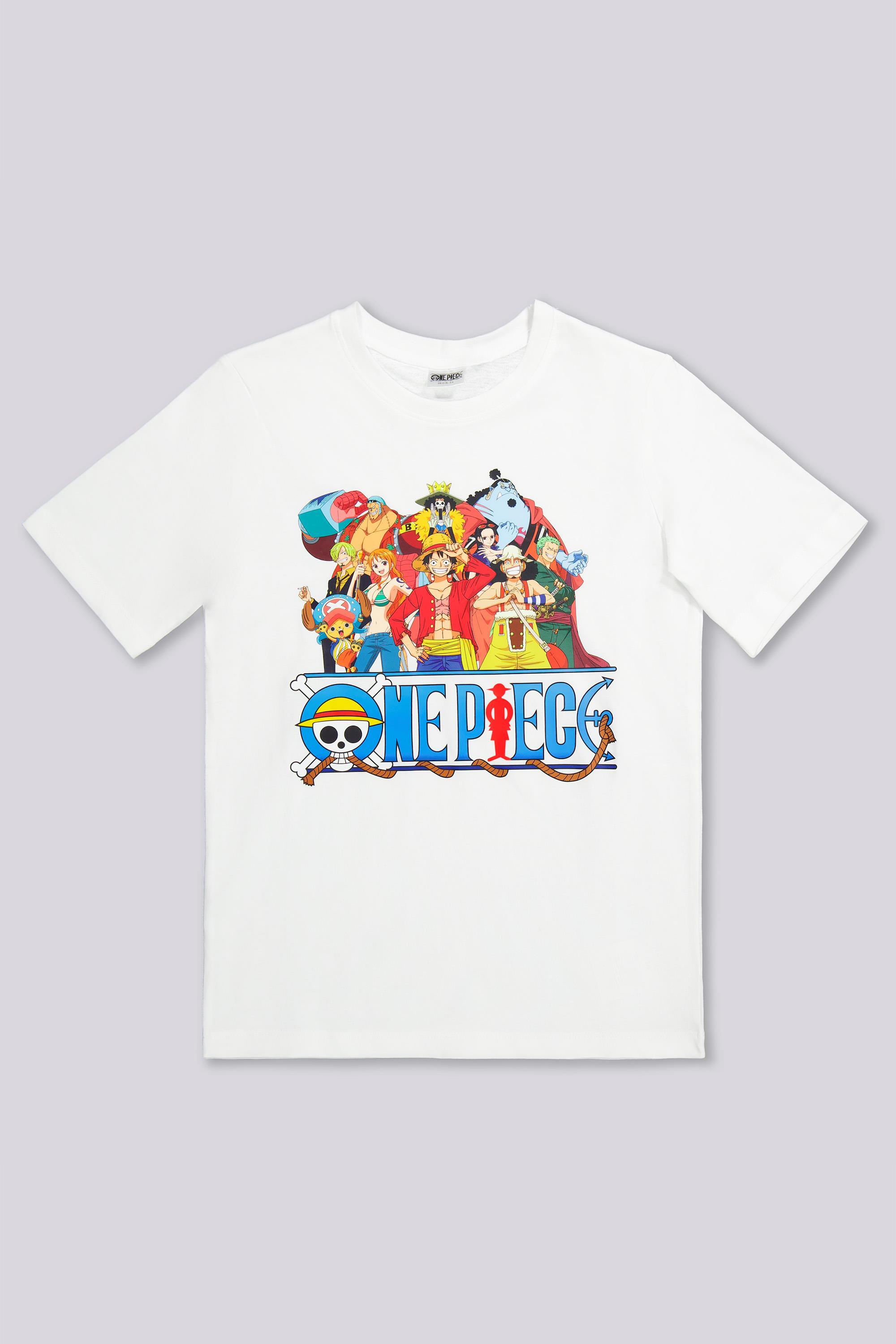 Camiseta One Piece - Blanco - Algodón Niño | Sprinter