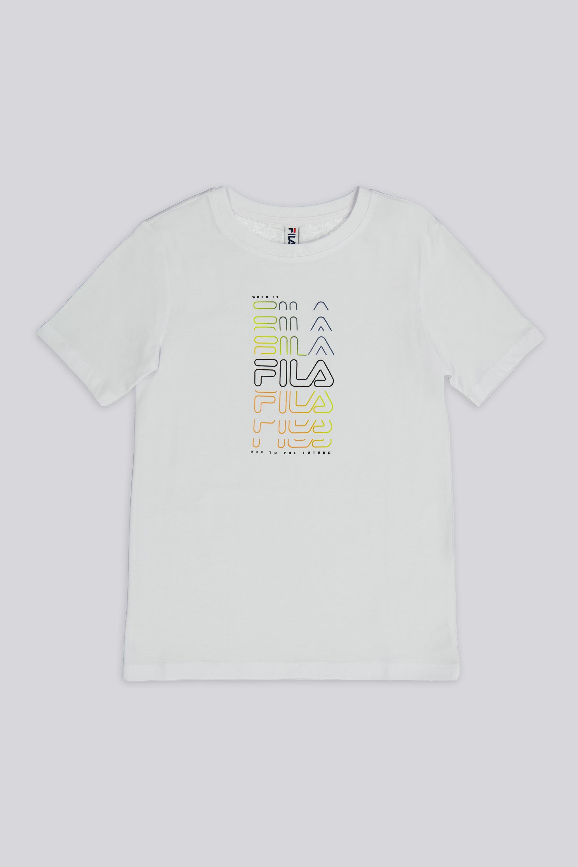Camiseta Fila - Blanco - Camiseta Algodón Niño talla 6