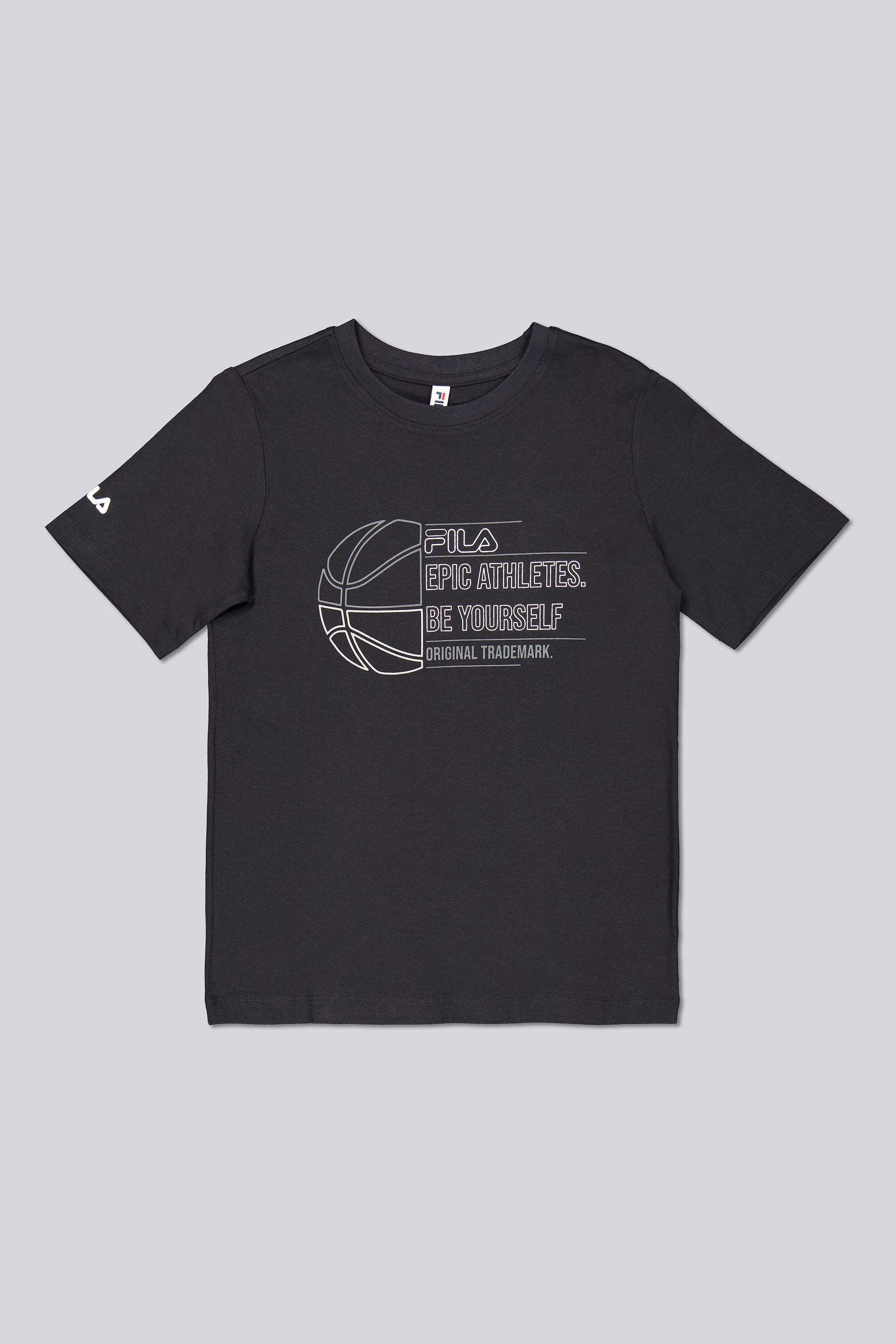 Camiseta Fila - Negro - Camiseta Algodón Niño