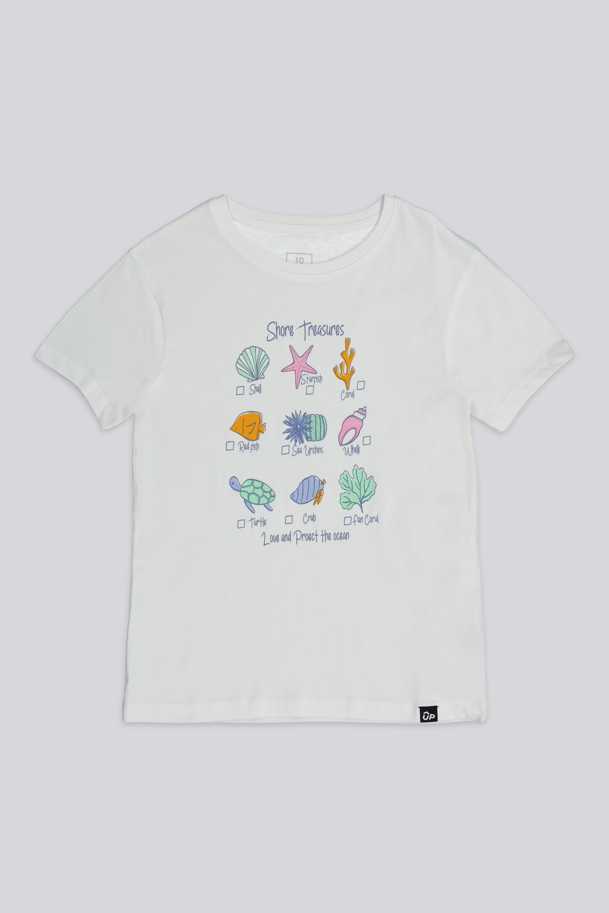 Camiseta Up - Blanco - Camiseta Algodón Niña talla 2