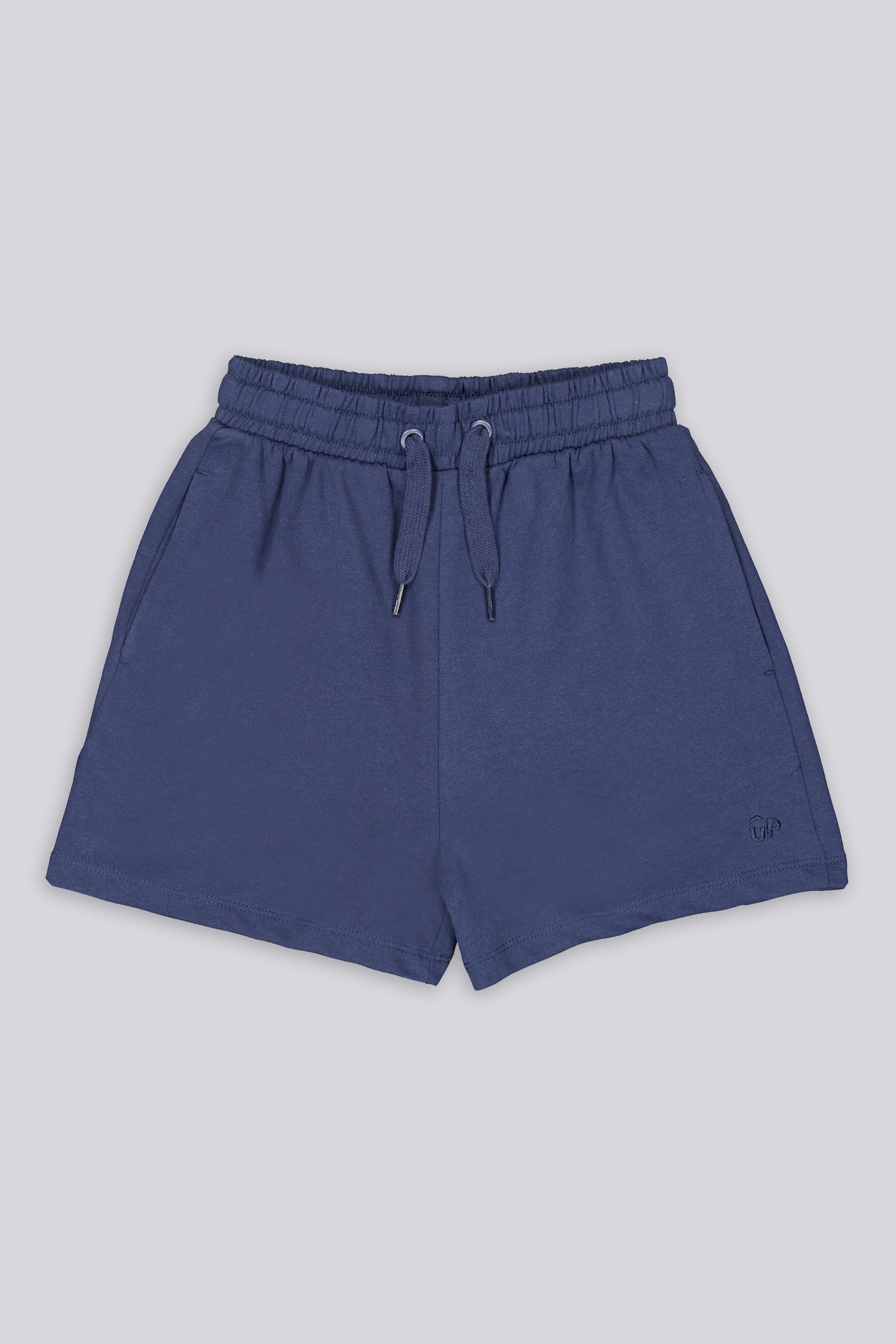 Pantalón Corto Up - Azul - Pantalón Felpa Niña