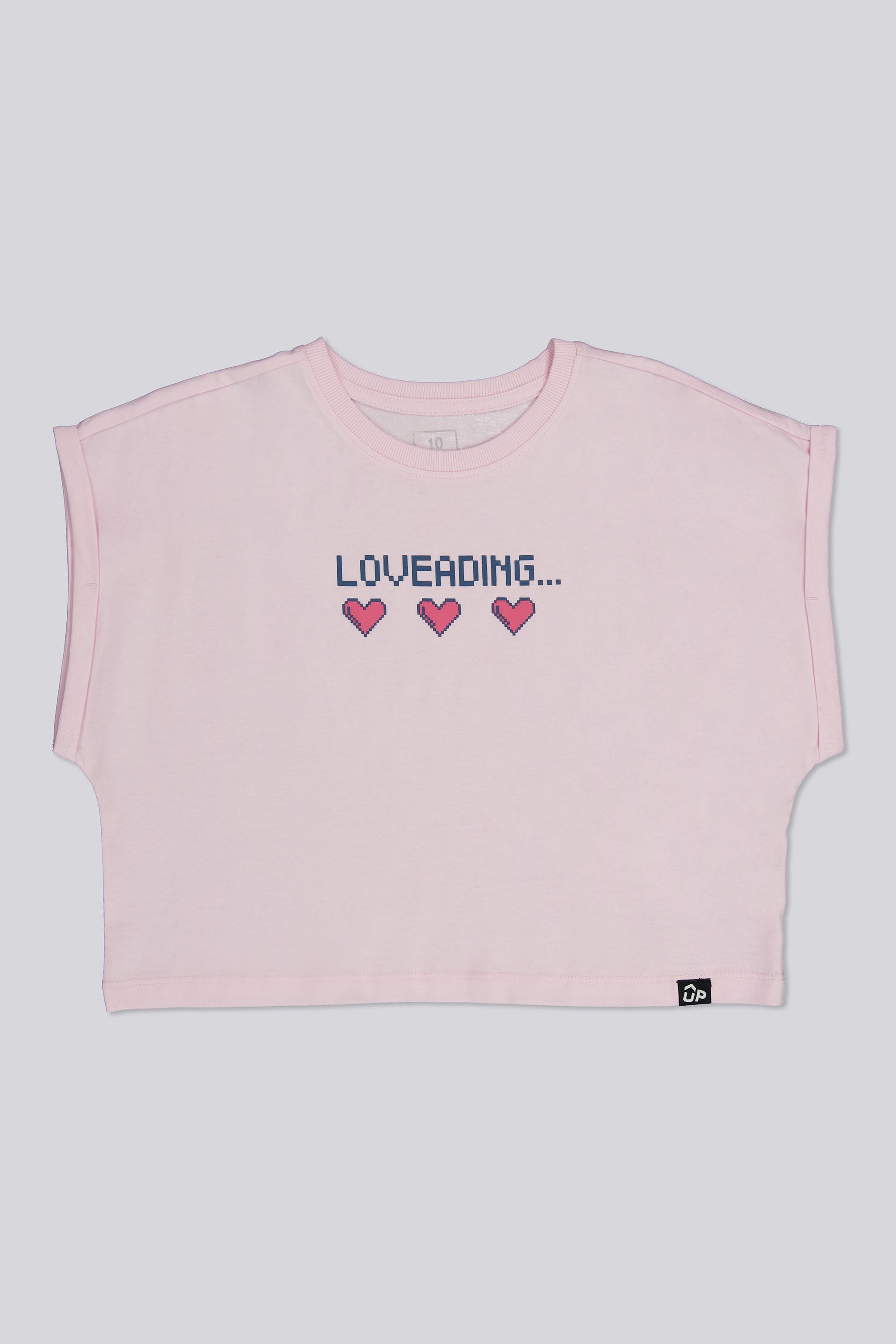 Camiseta Up - Rosa - Camiseta Algodón Niña talla 12