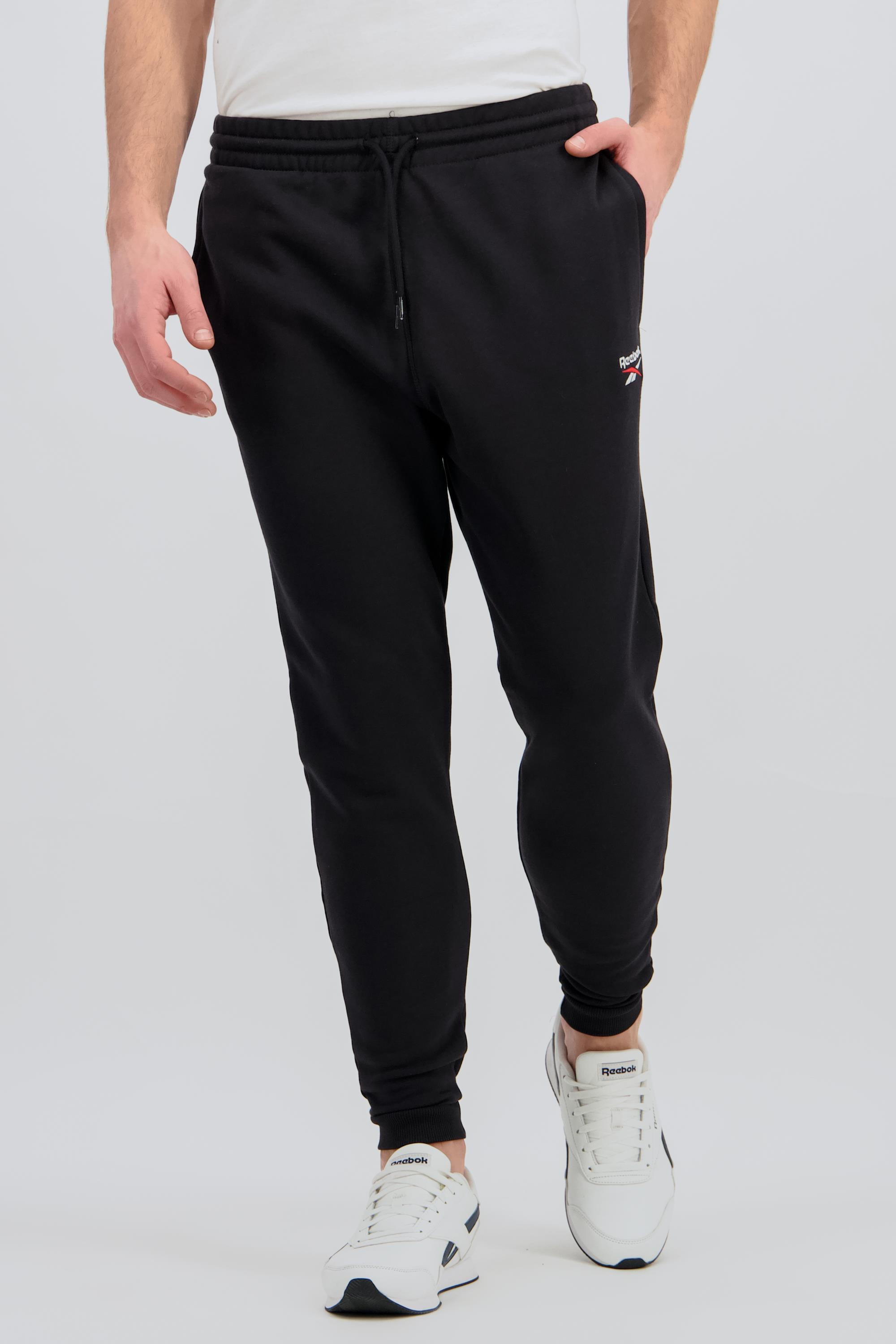 Pantalón Largo Reebok - Negro - Felpa Hombre talla S