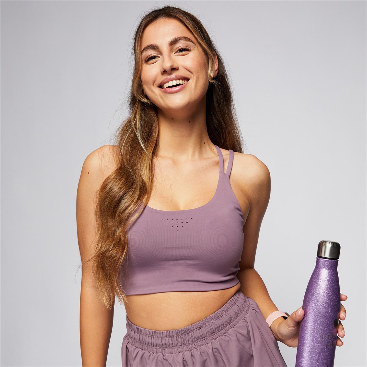 Top Desportivo LVR - Roxo - Soutien Desporto Mulher tamanho XS