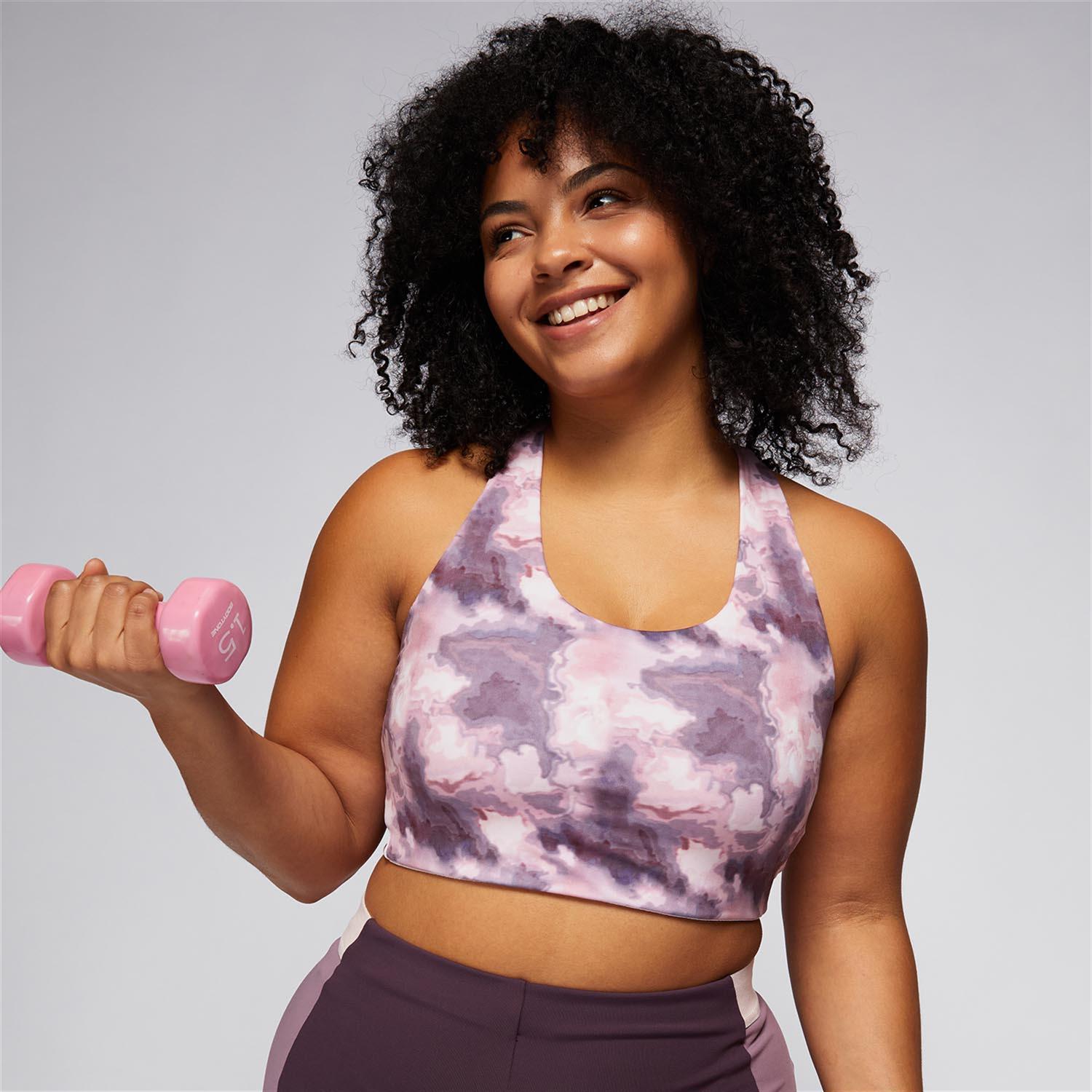 Top Desportivo LVR - Roxo - Soutien Desporto Mulher tamanho XS