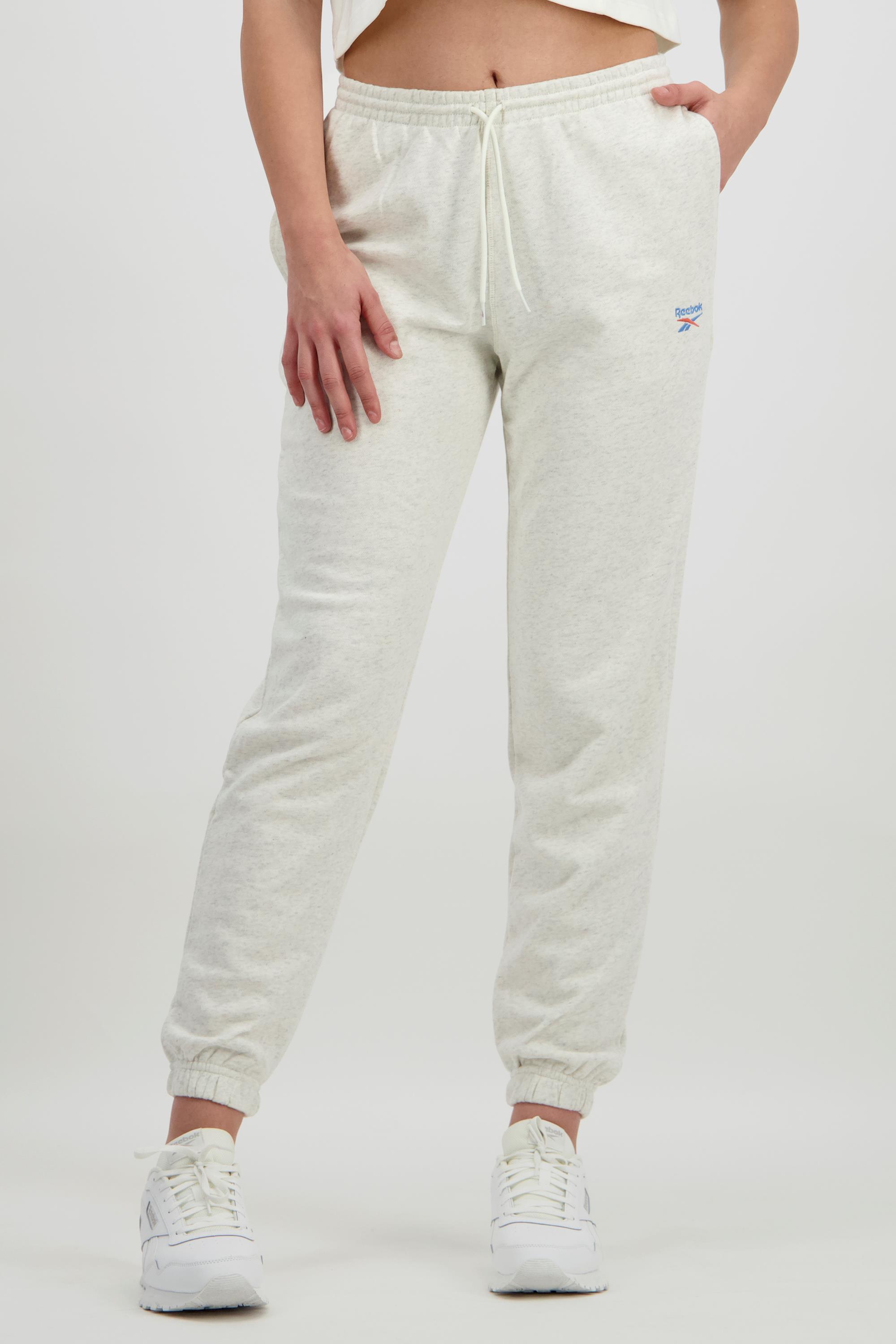 Pantalón Felpa Reebok - Marrón - Pantalón Puño Mujer talla L
