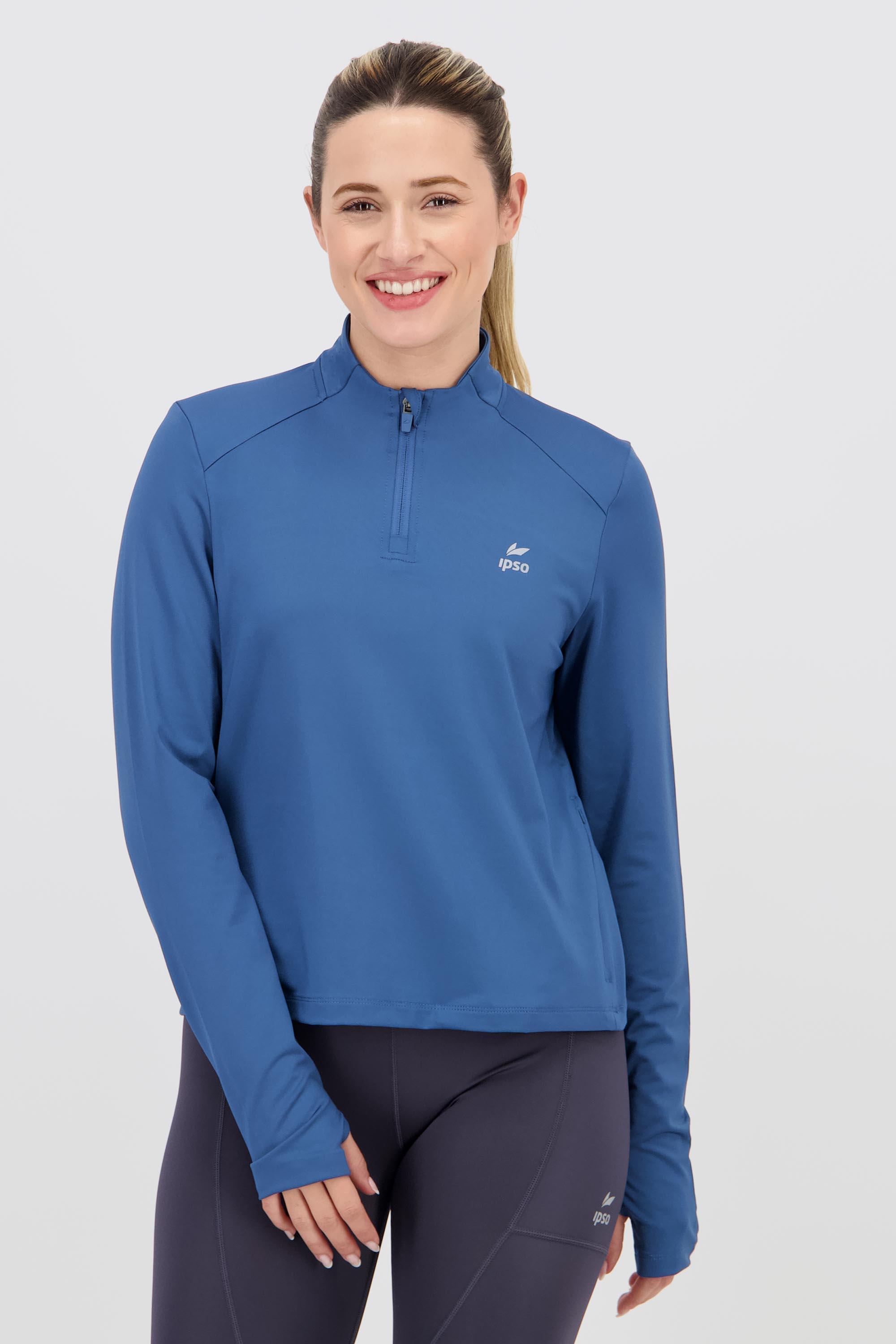 Combi - Azul - Sudadera Running Mujer talla