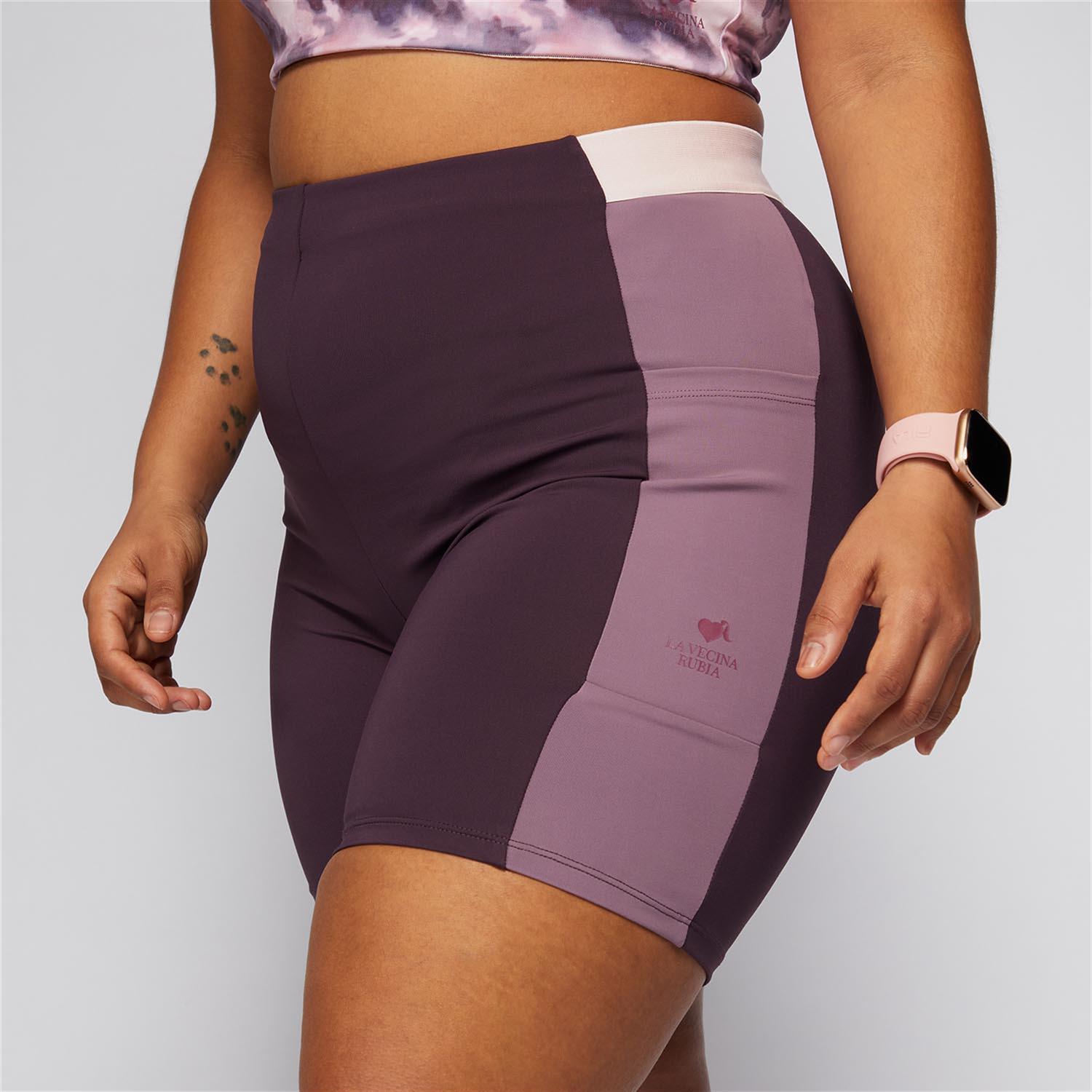 Leggings Curtas LVR - Roxo - Cintura Alta Mulher tamanho XS