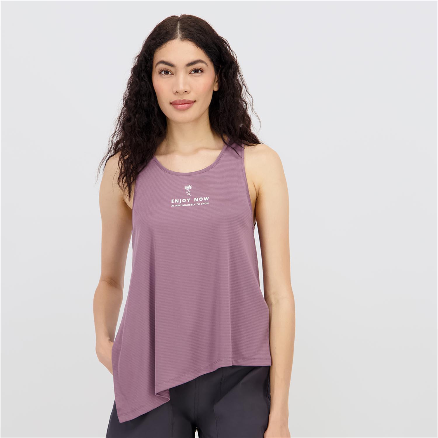 Camiseta Tirantes Boriken - Morado - Camiseta Asimétrica Mujer talla 2XL