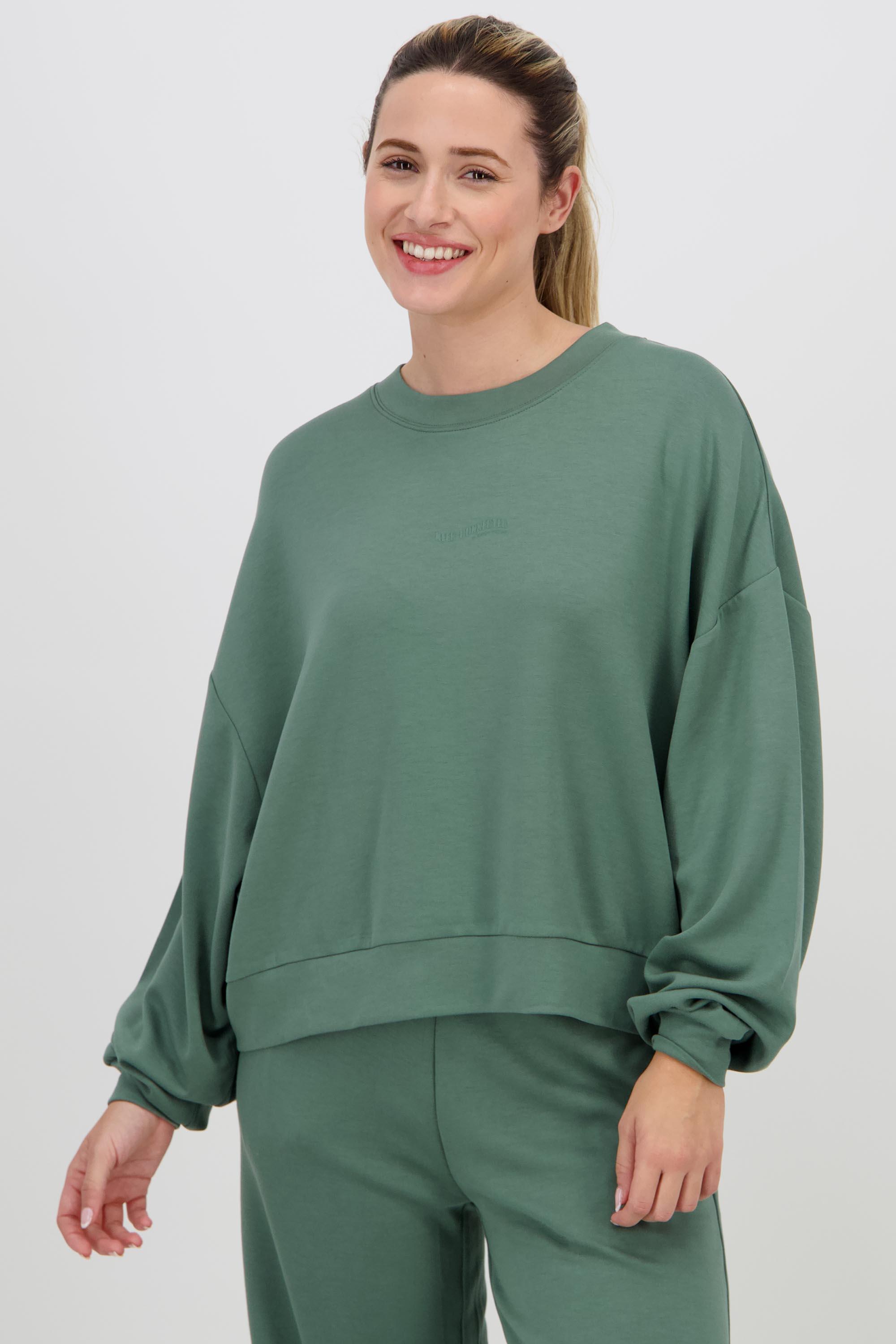 Sudadera Oversize Silver - Verde - Sudadera Mujer talla M