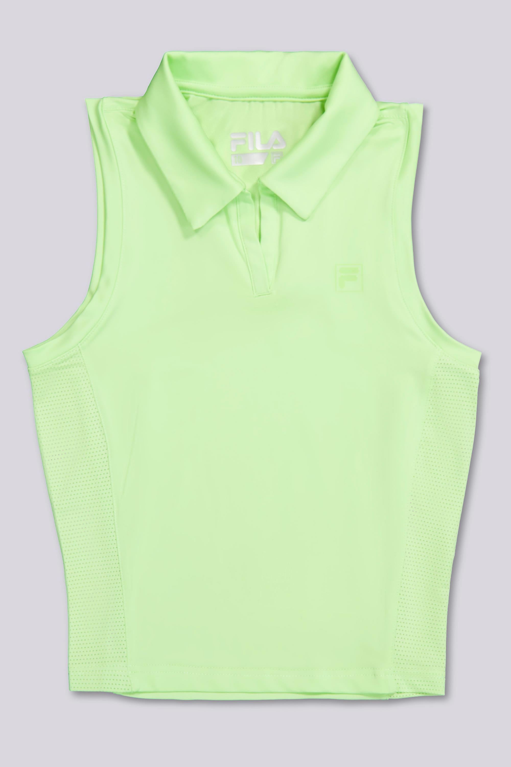 Polo Sin Mangas Fila - Verde - Polo Tenis Niña talla 14