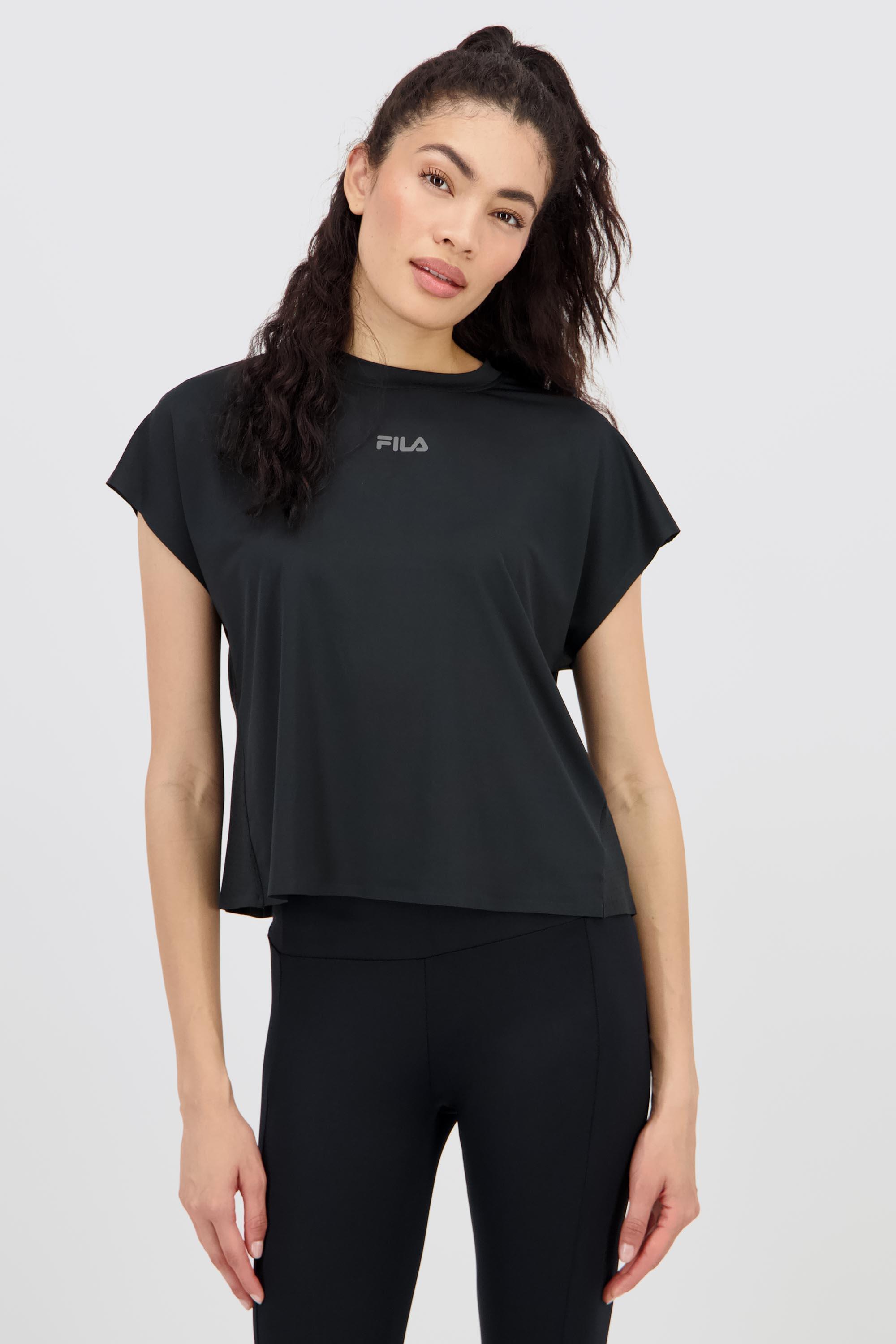Camiseta Fila - Negro - Camiseta Running Mujer talla