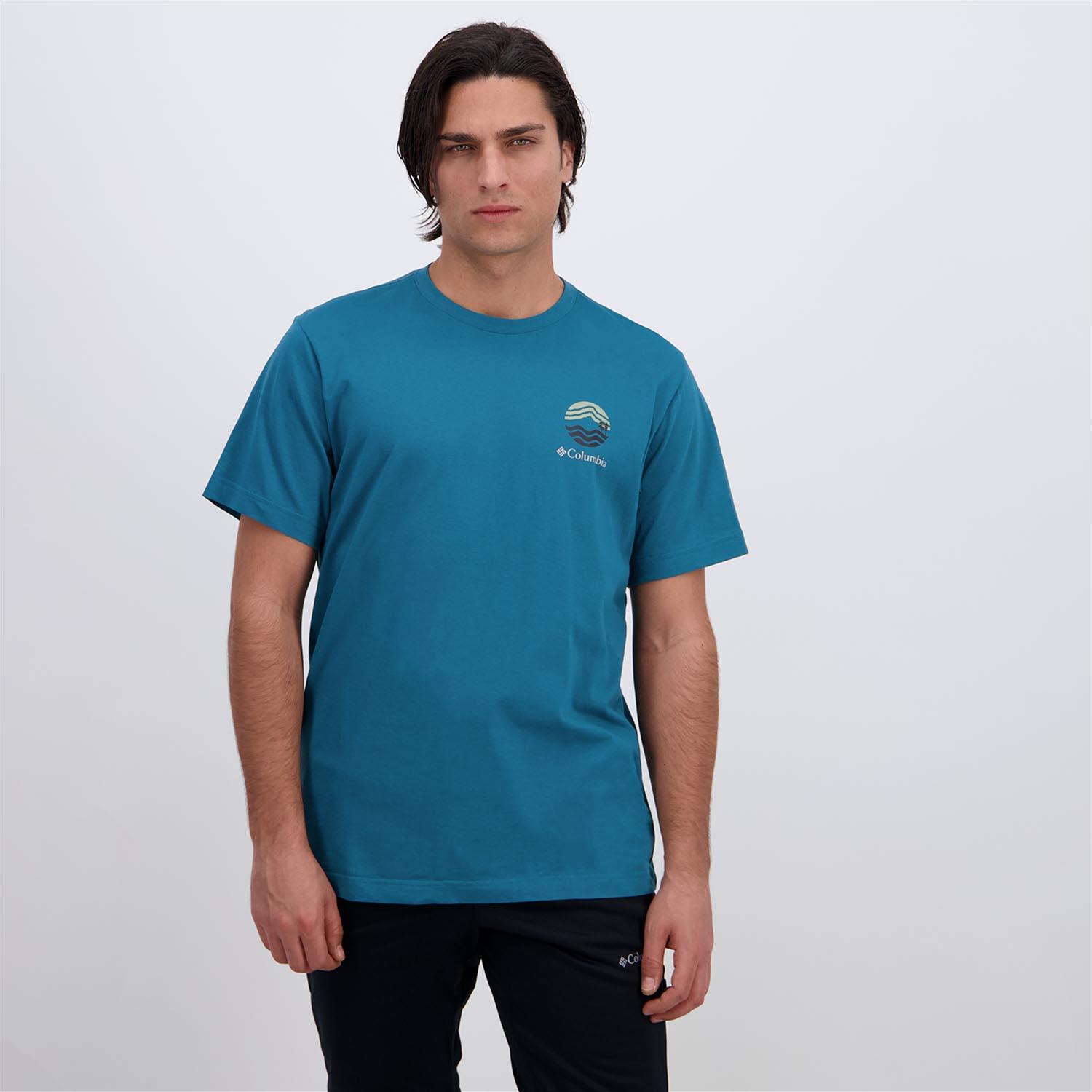 Columbia Kettle River - Turquesa - Camiseta Hombre talla L