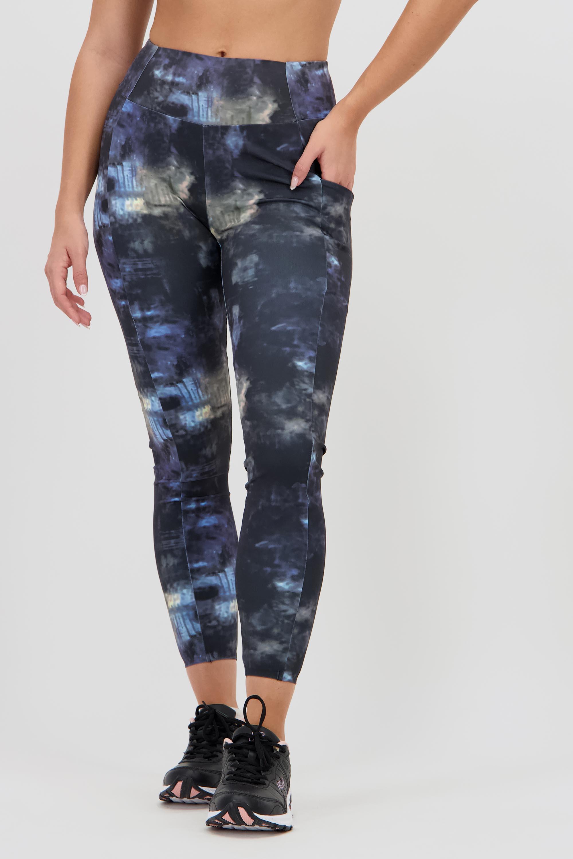 Mallas Cintura Alta Fila - Negro - Leggings Mujer talla