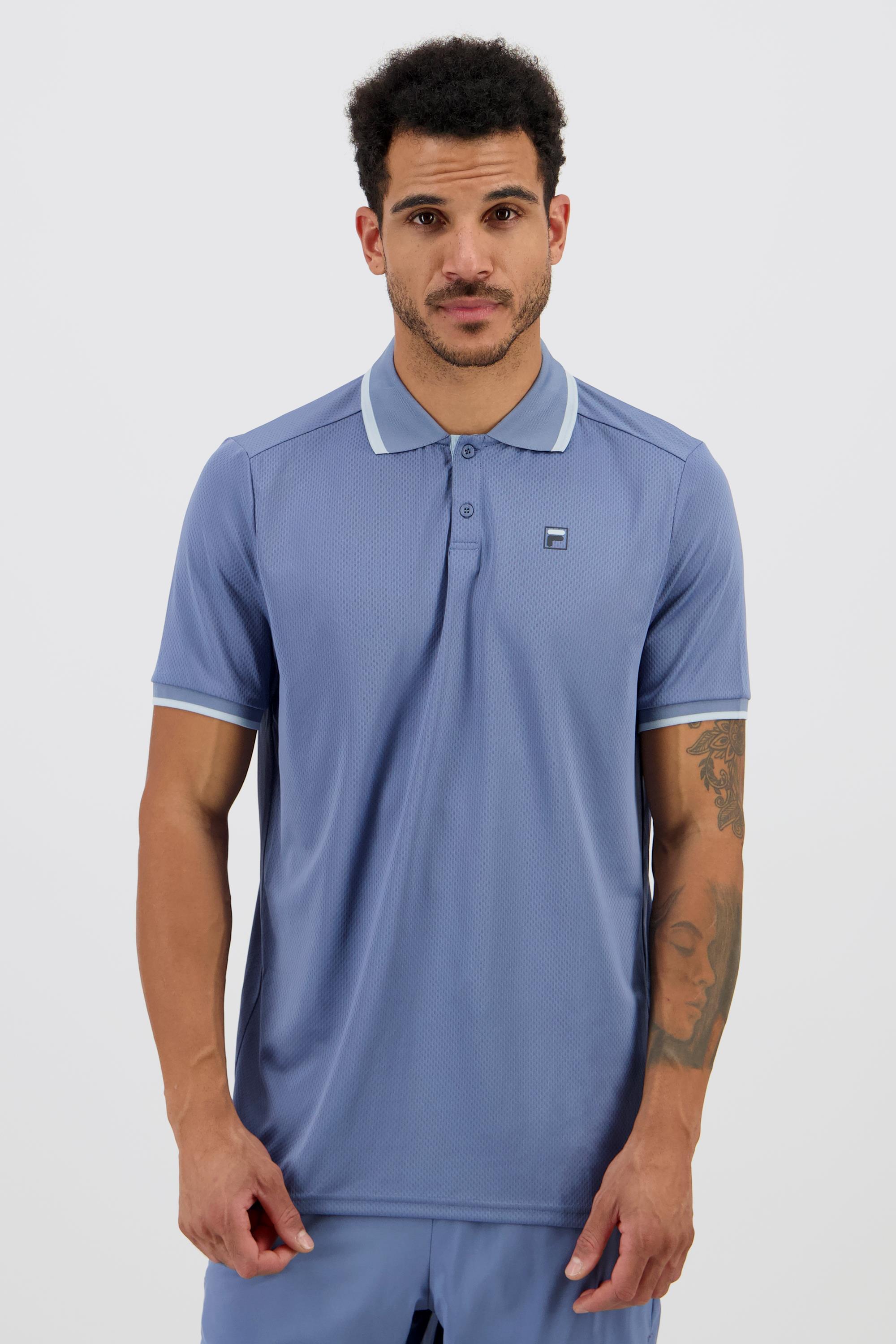Polo Fila - Denim - Polo Tenis Hombre talla
