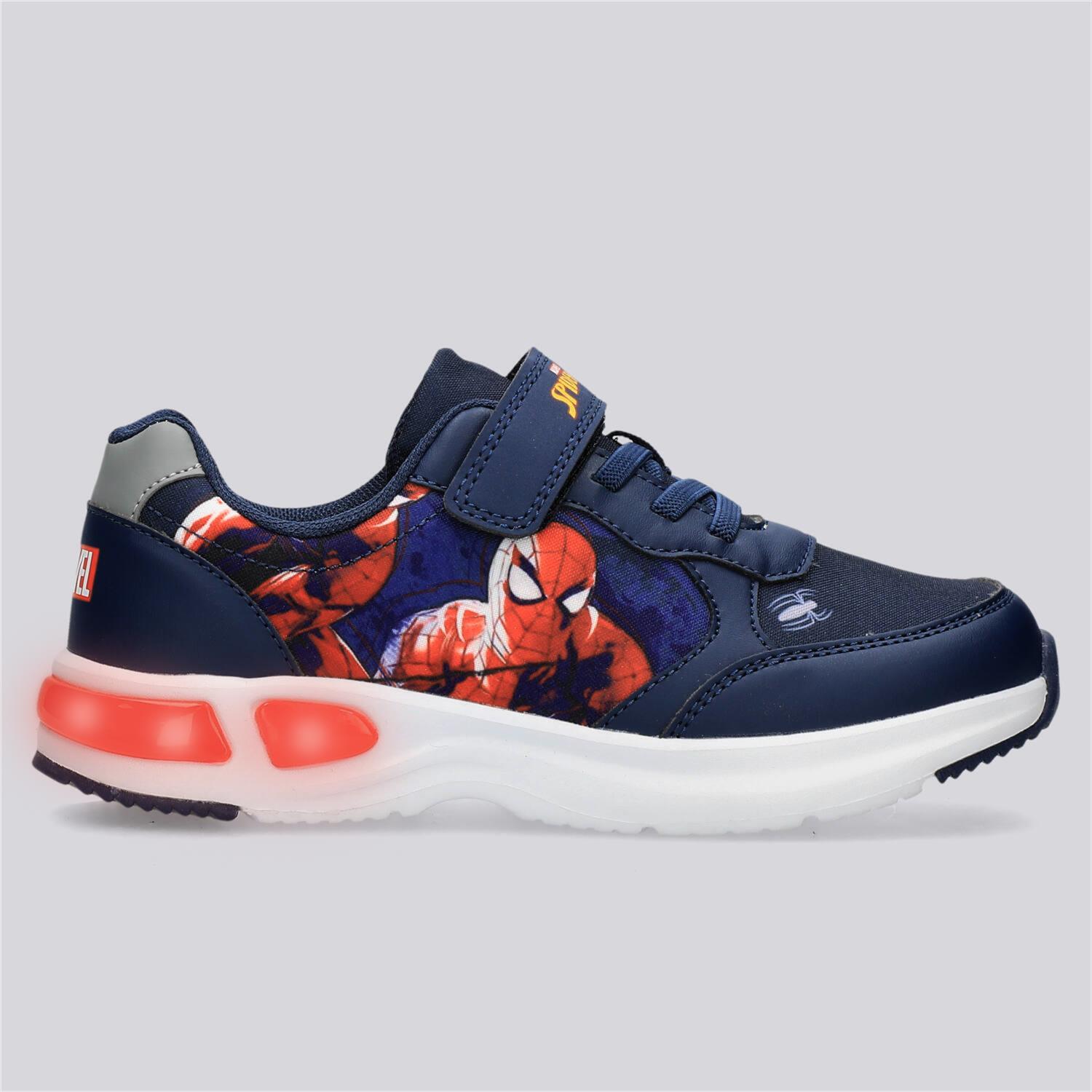 Zapatillas Luces Spiderman - Azul - Zapatillas Niño talla 28