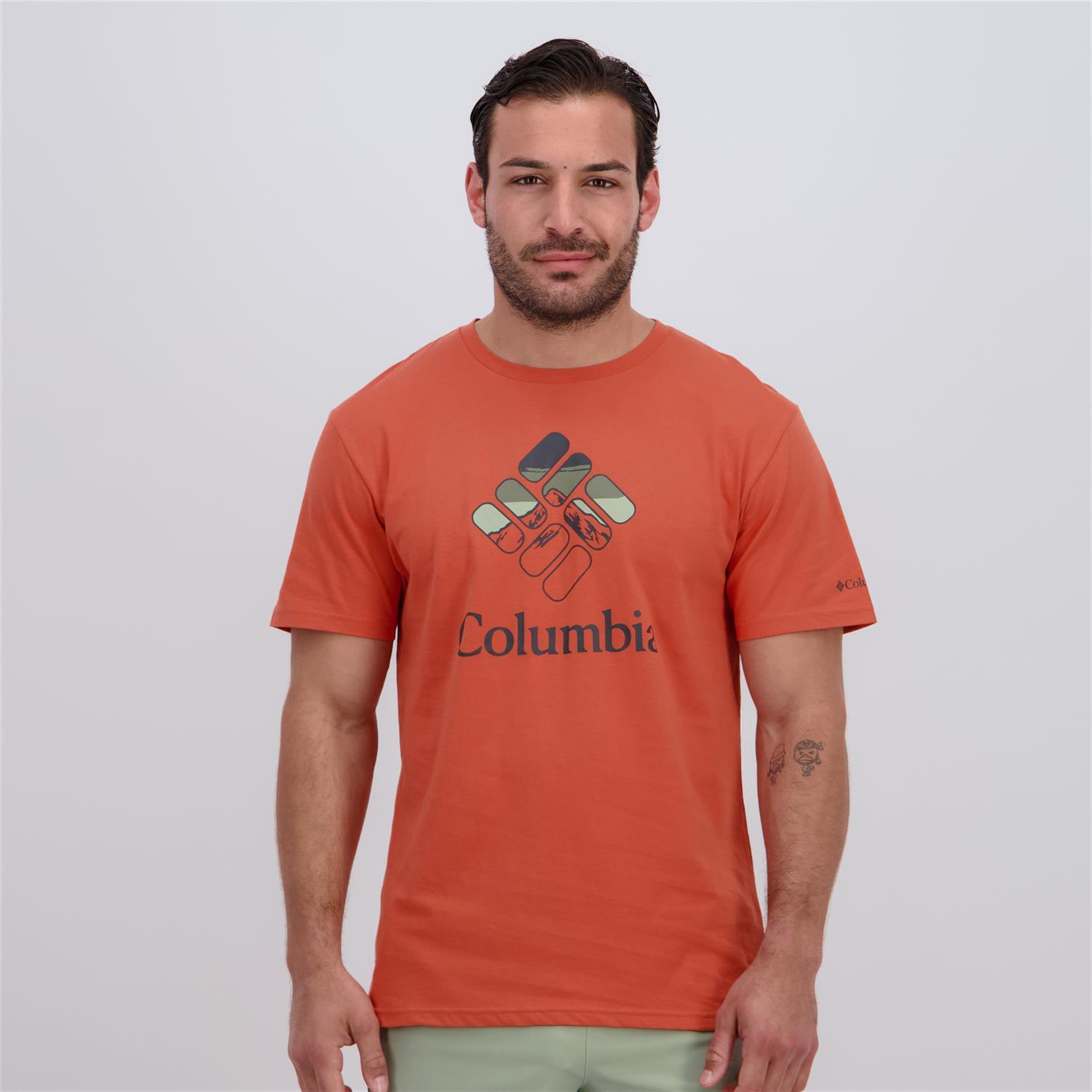 Columbia Rapid Ridge - Rojo - Camiseta Hombre talla M