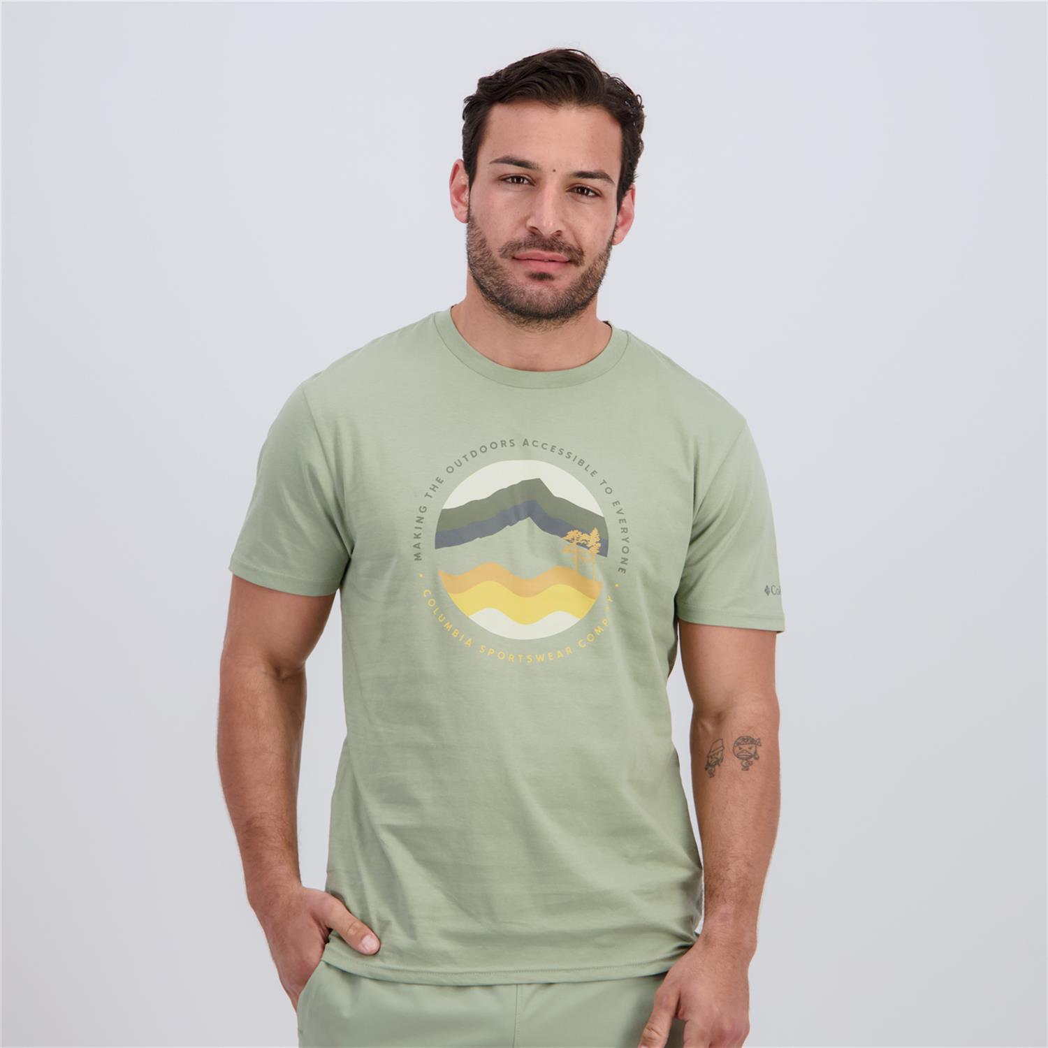 Columbia Path Lake - Kaki - Camiseta Hombre talla S
