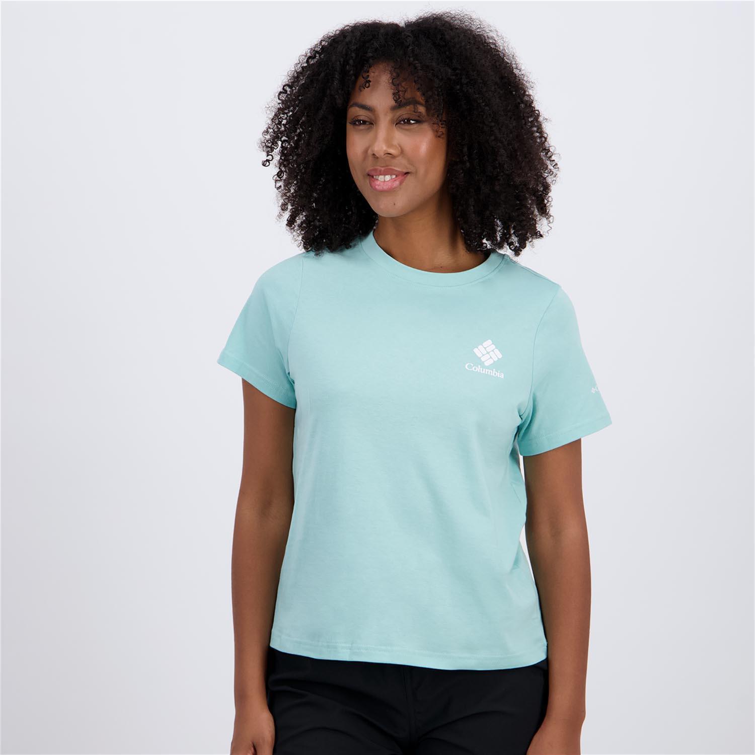 Columbia Rolling Bend - Turquesa - Camiseta Mujer talla XS