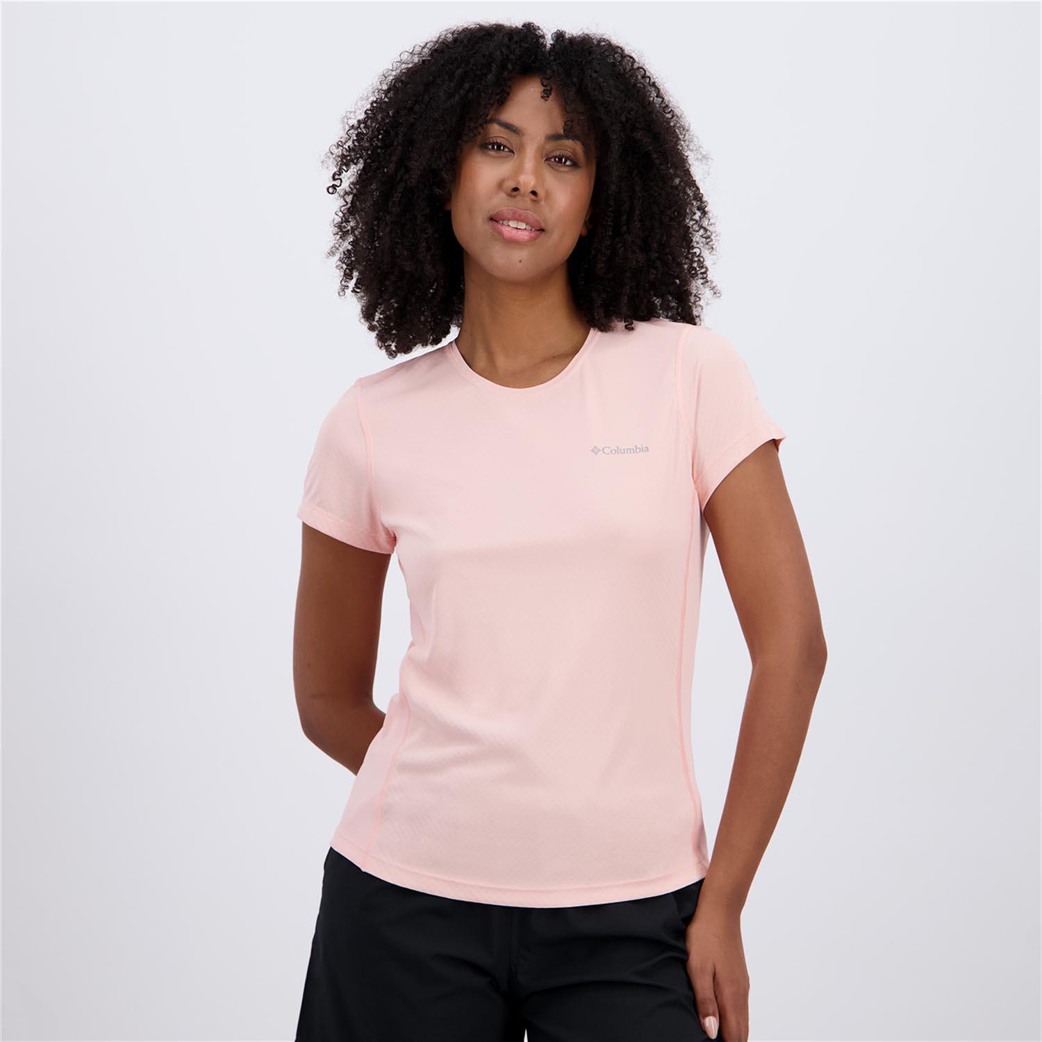 Columbia Zero Rules - Rosa - Camiseta Mujer talla S