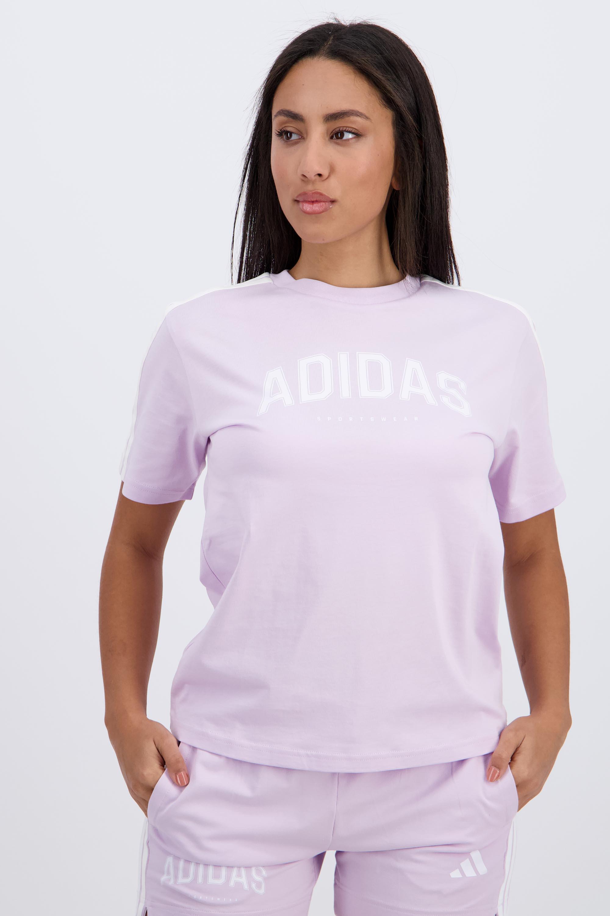 adidas Collegiate - Malva - Camiseta Mujer talla XS