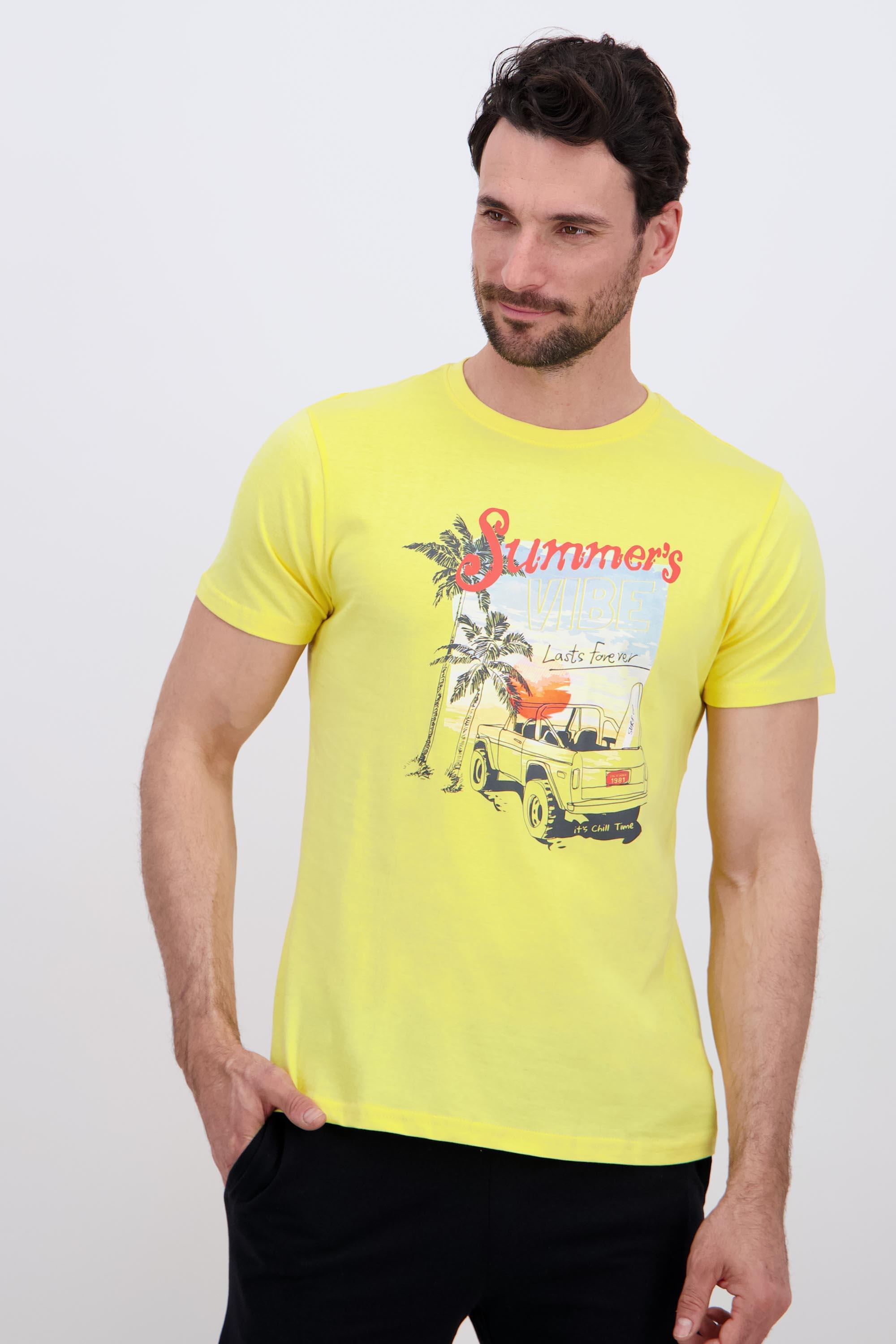 Silver Summer - Amarillo - Camiseta Hombre talla S