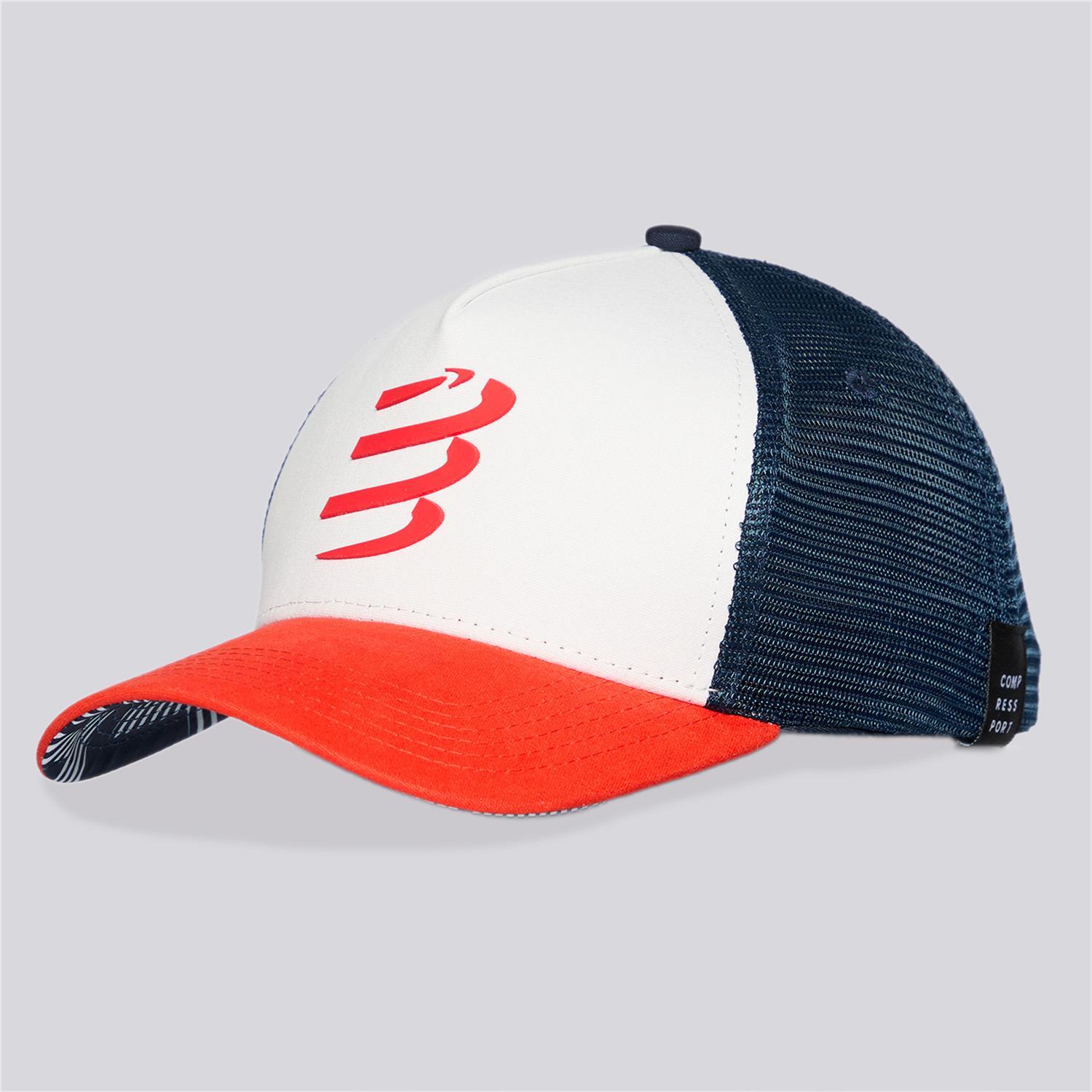 Compressport Trucker - Branco - Boné Running tamanho T.U.