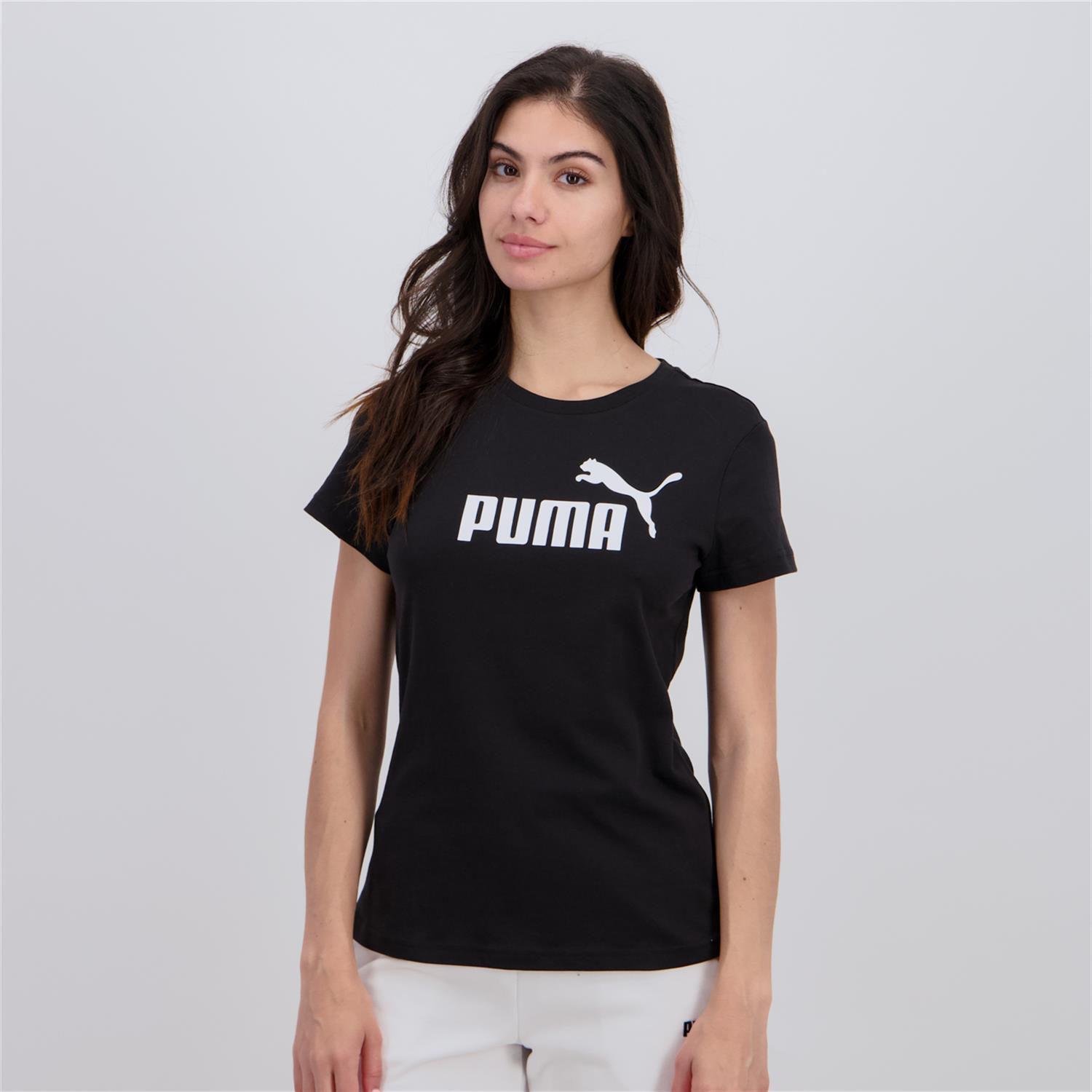 Puma Big Logo - Negro - Camiseta Mujer talla XL