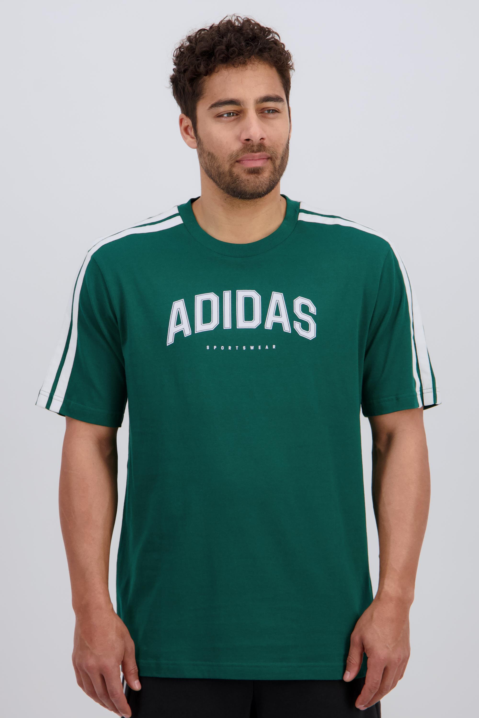 Collegiate - Verde - Camiseta Hombre talla 2XS